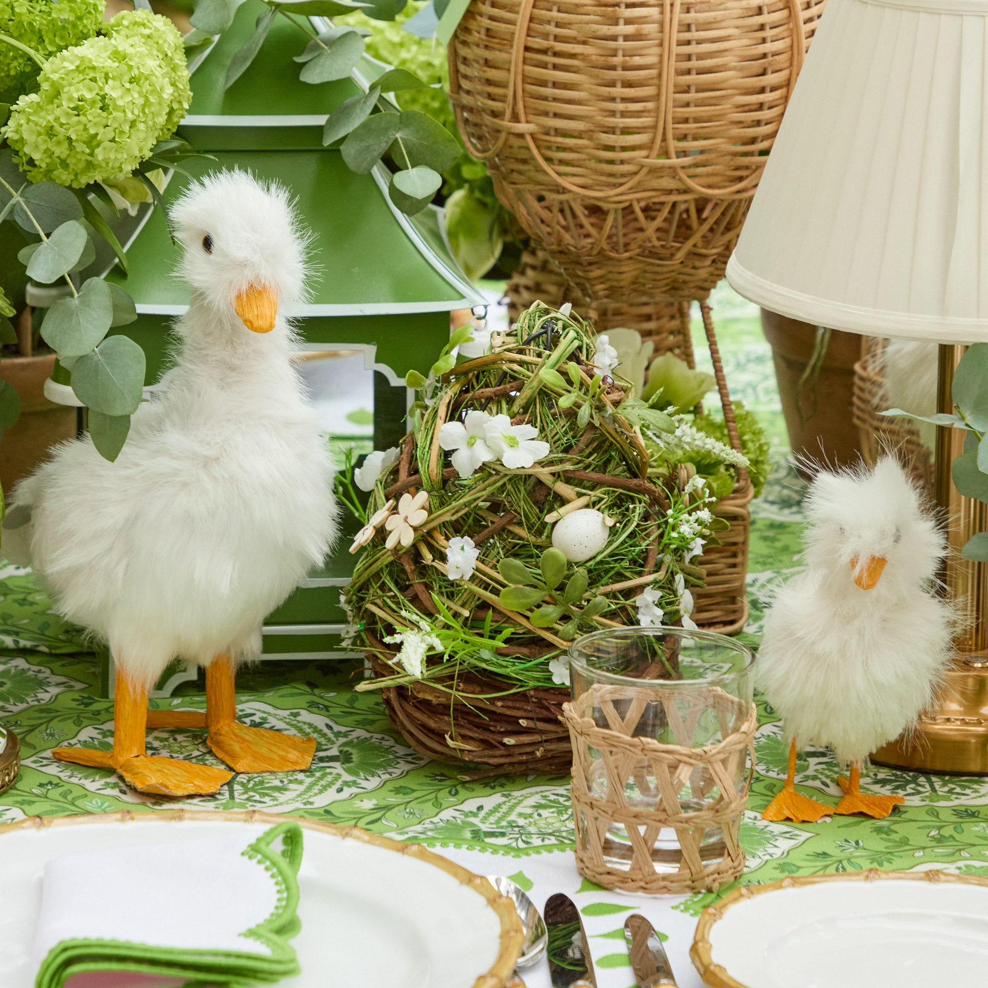 Floral Wicker Easter Egg (Pair)