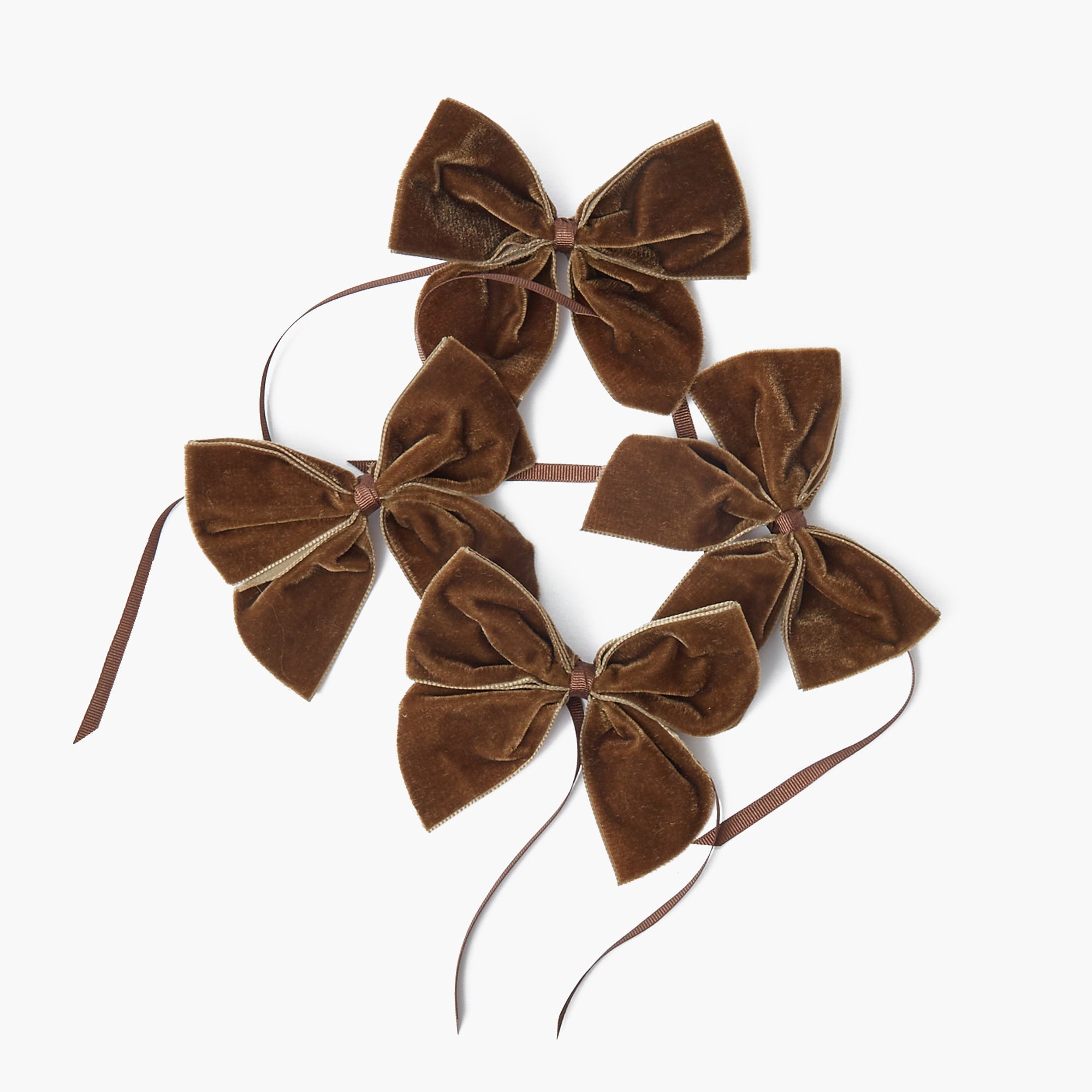 Chocolate Brown Napkin Bows (Set of 4)