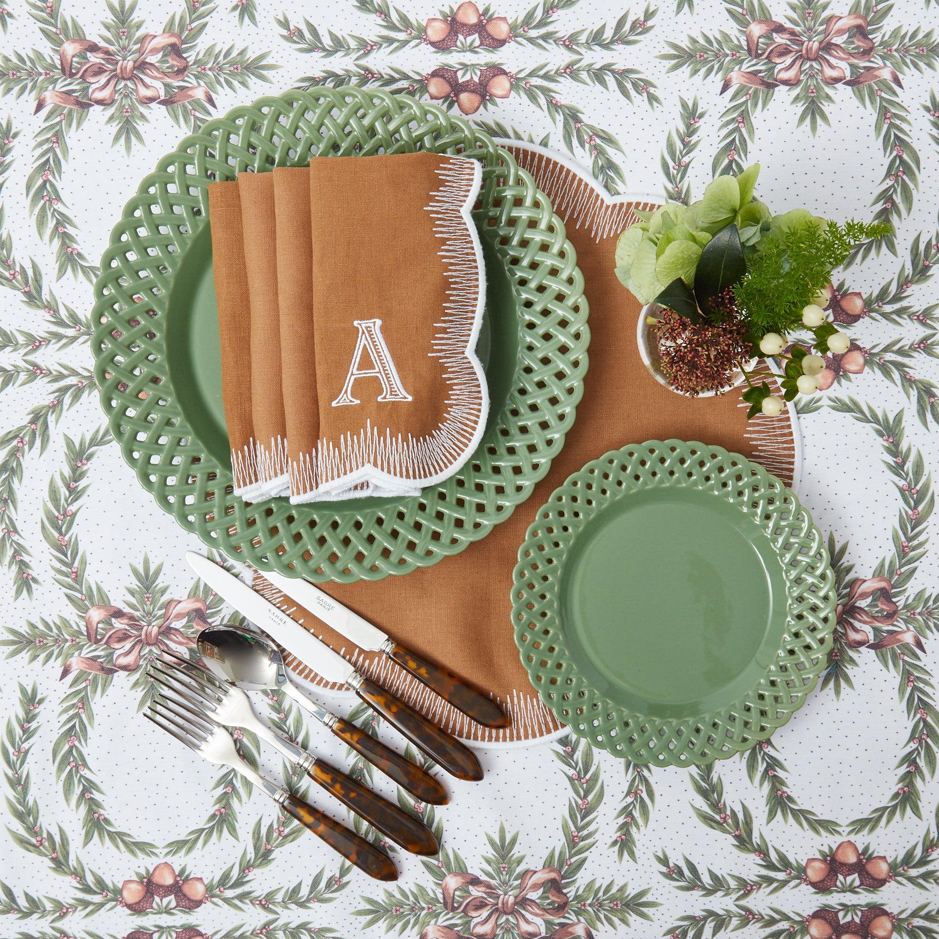 Alathea Caramel Linen Napkins (Set of 4)