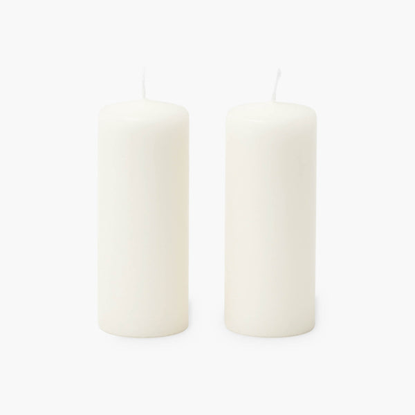 White Pillar Candle (Pair)