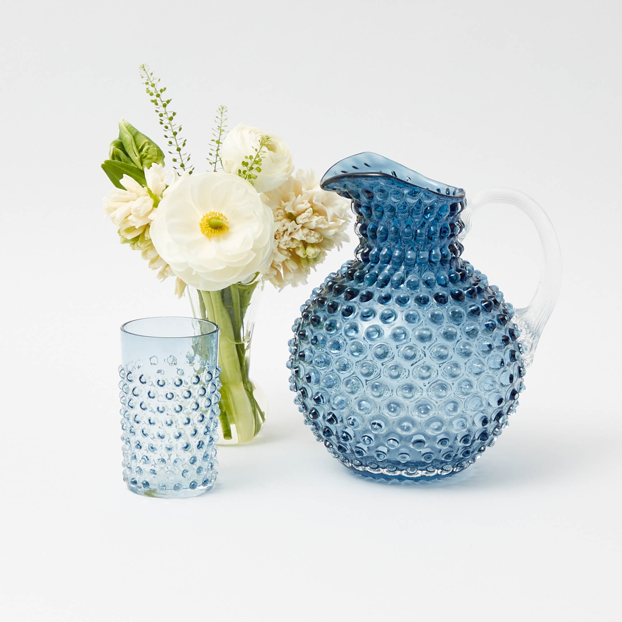 Hobnail Navy Jug