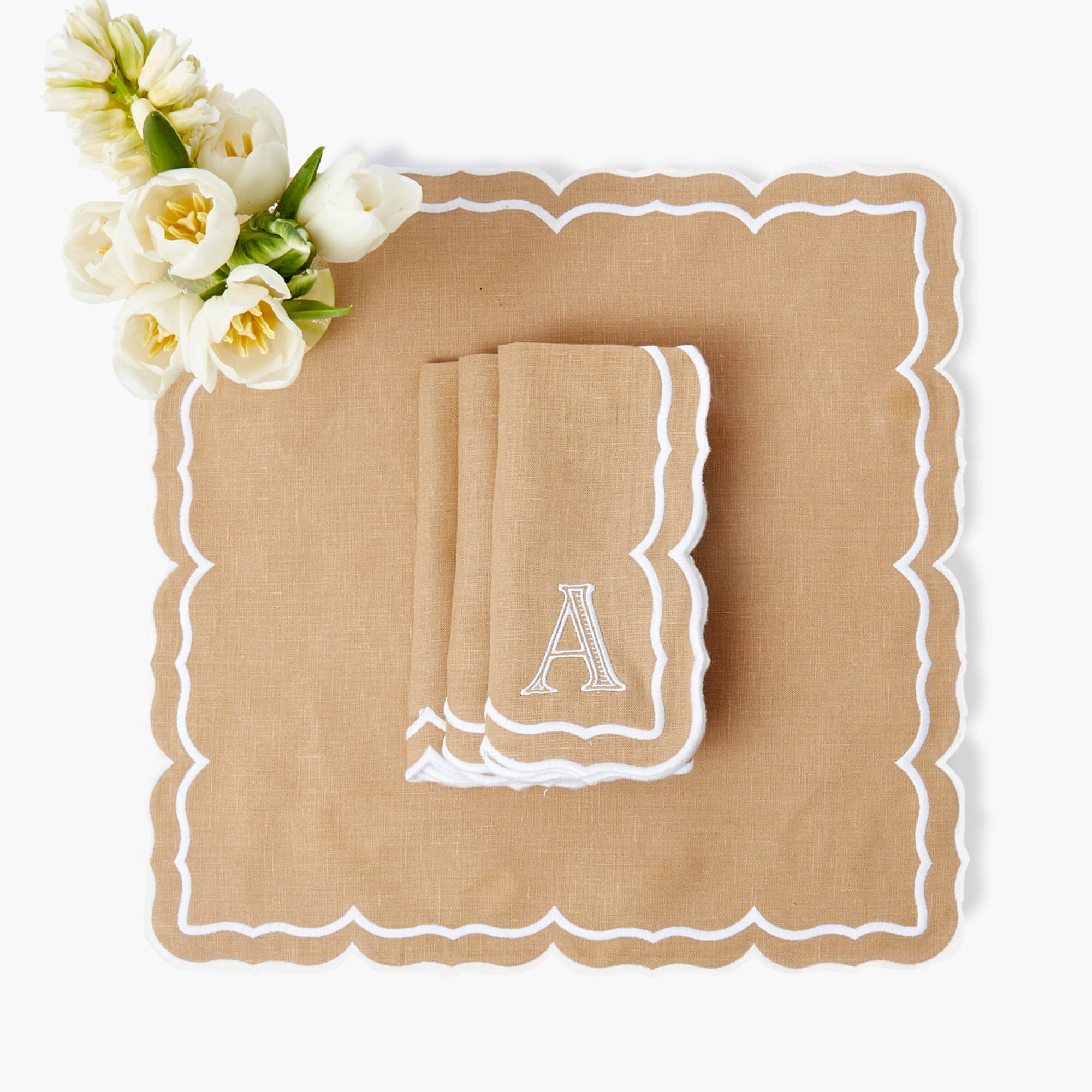 Fleur Sand Napkins (Set of 4)