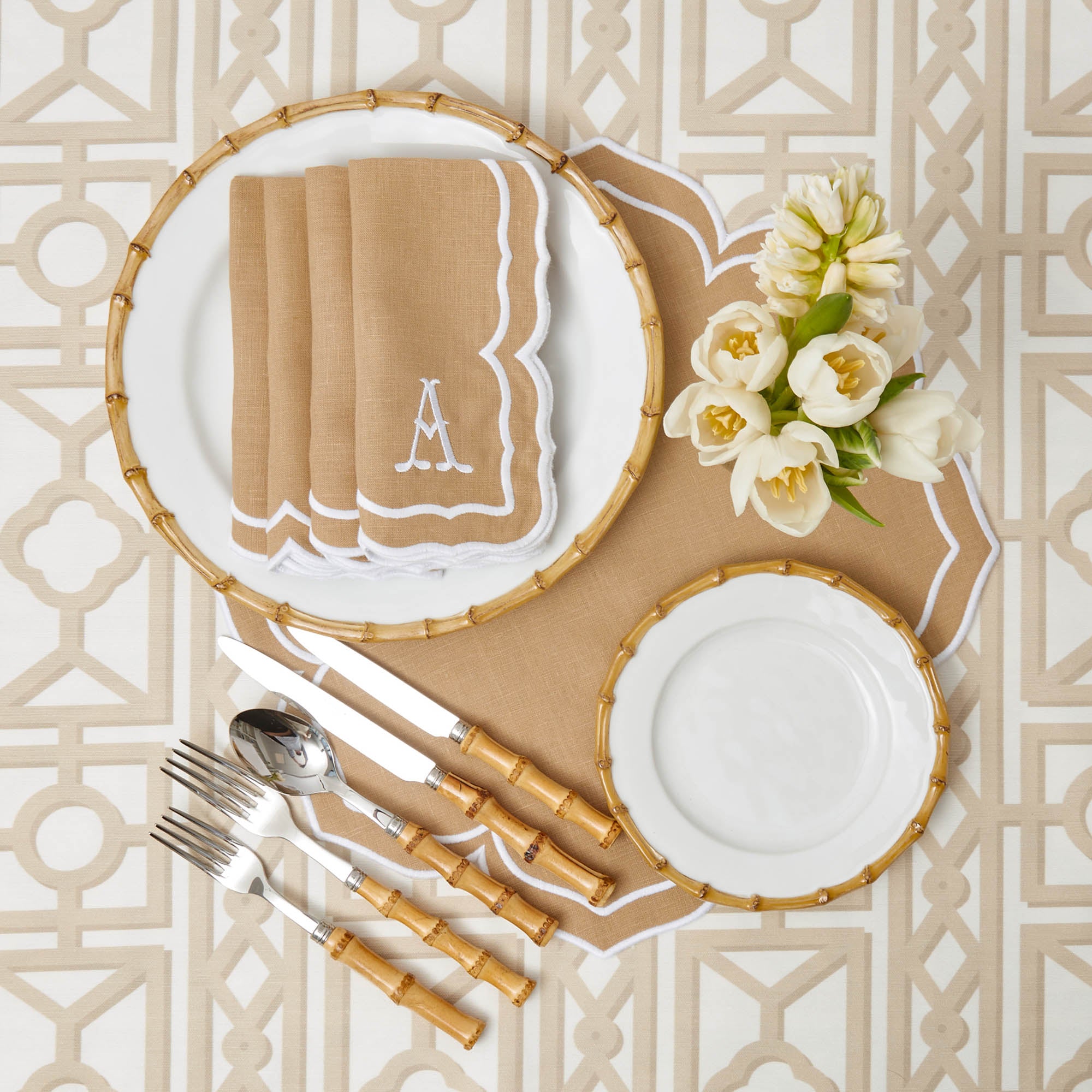 Fleur Sand Placemats (Set of 4)