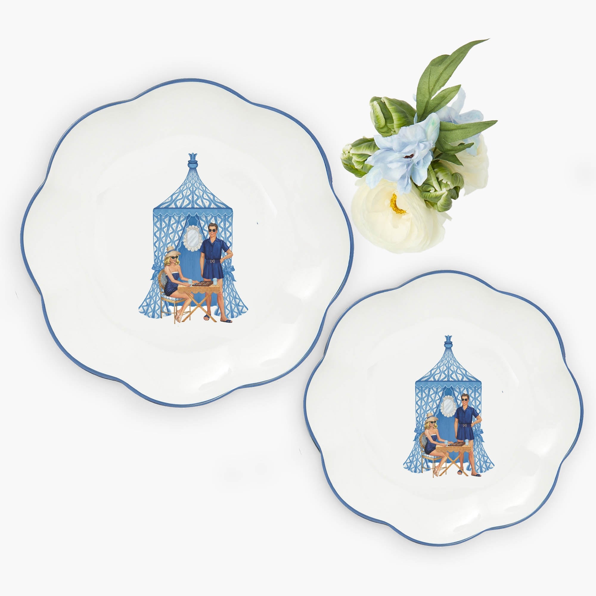 Ikat Pavilion Starter Plates (Set of 4)