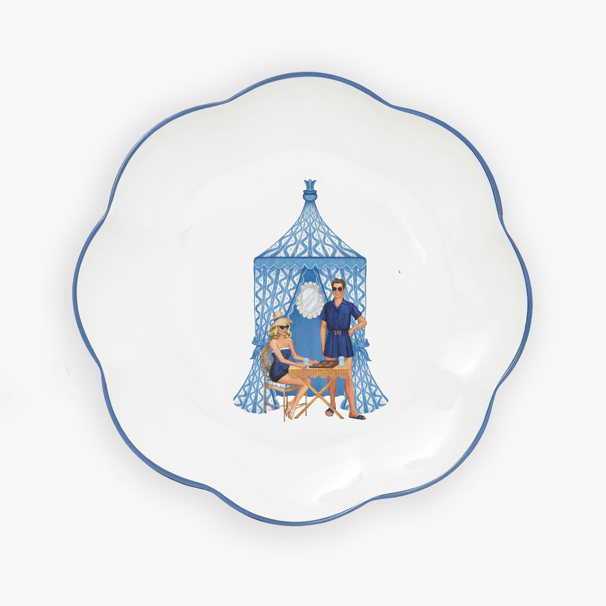 Ikat Pavilion Dinner Plate