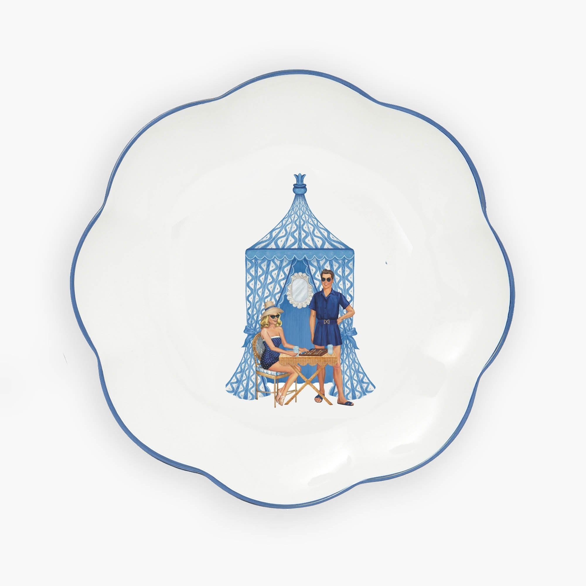 Ikat Pavilion Dinner Plates (Set of 4)