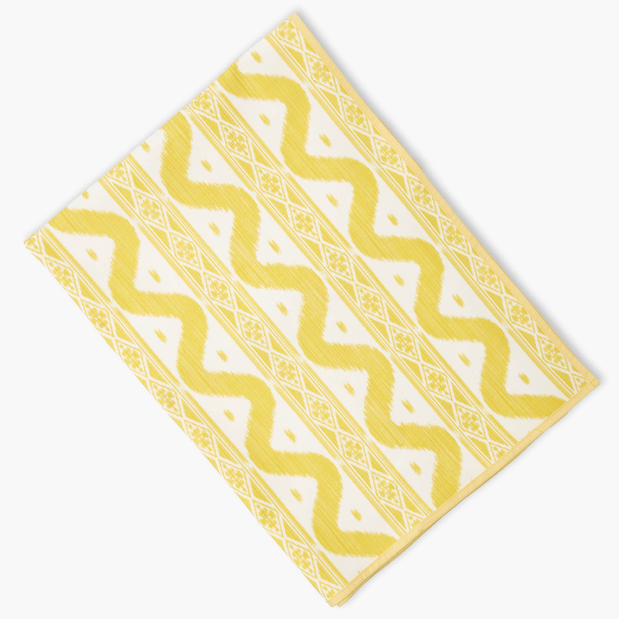 Yellow Ikat Tablecloth