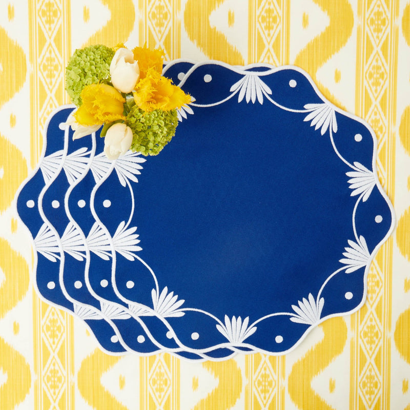 Isadora Blue Placemats (Set of 4)