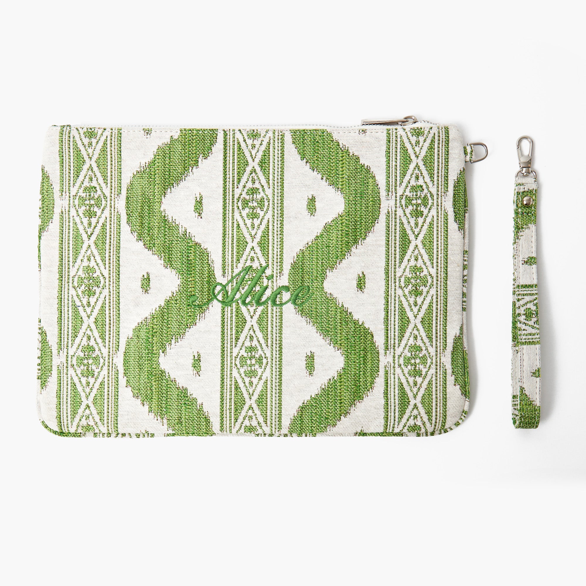 Green Ikat Pochette