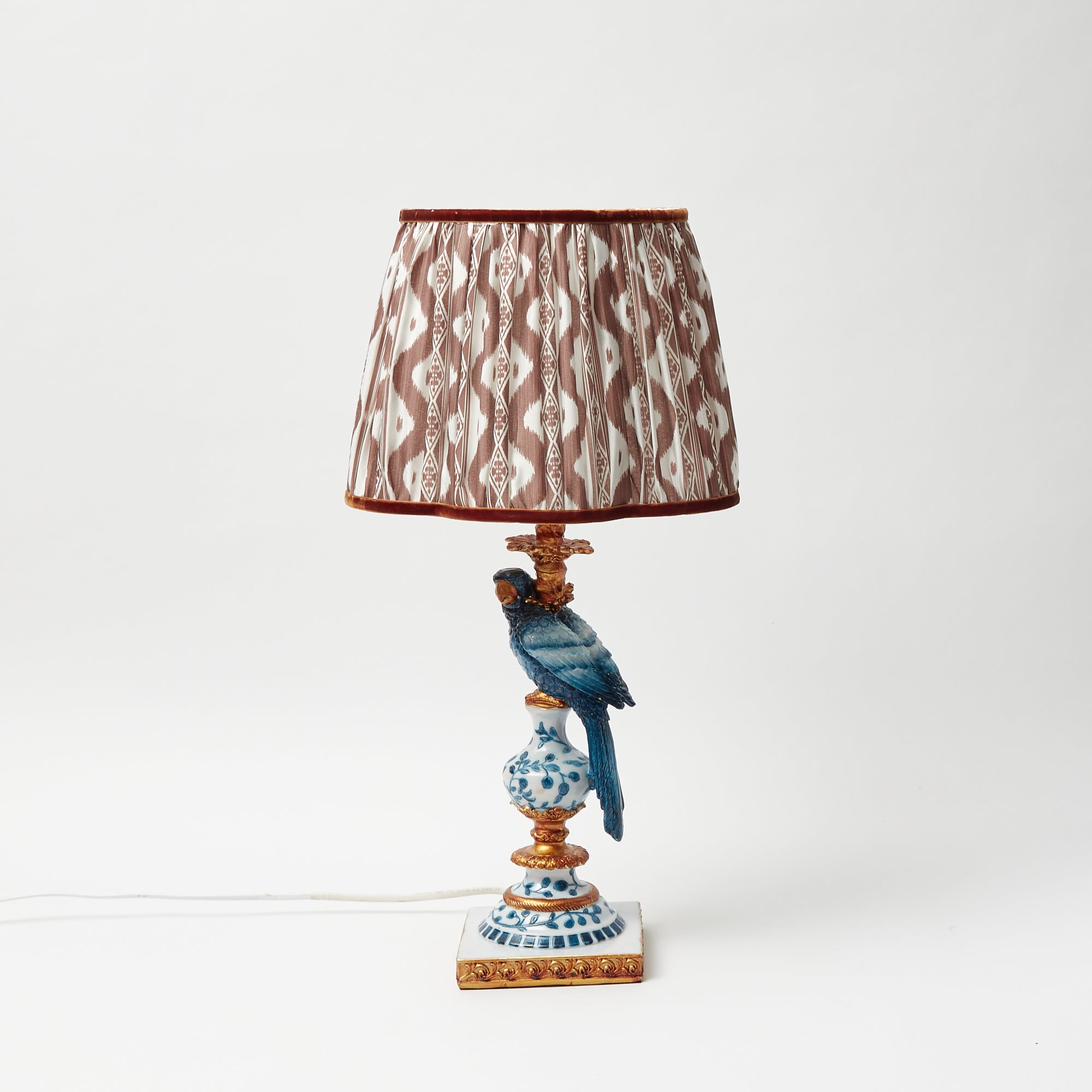 Chocolate Brown Ikat Lampshade (30cm)