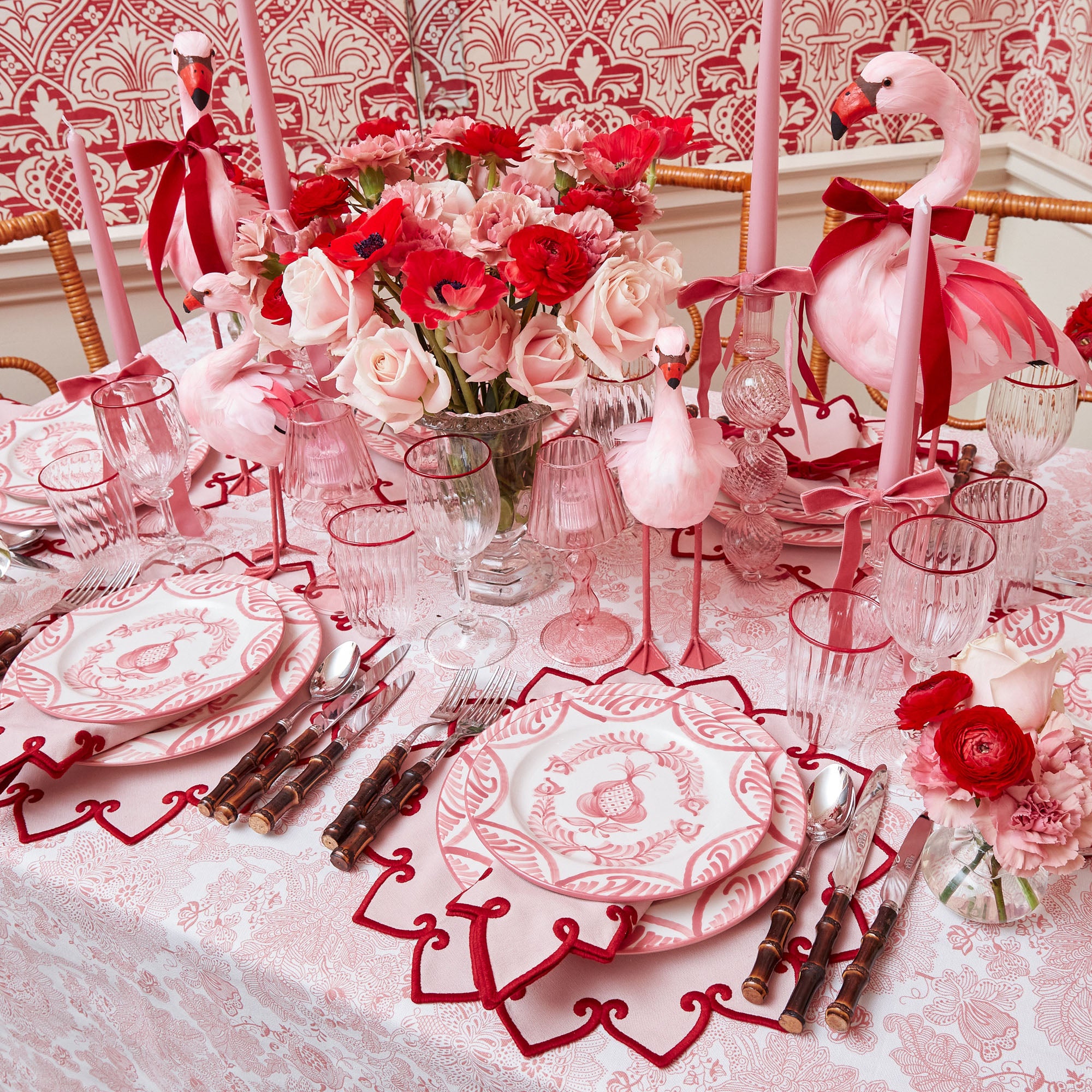 Angelique Pink Tablecloth