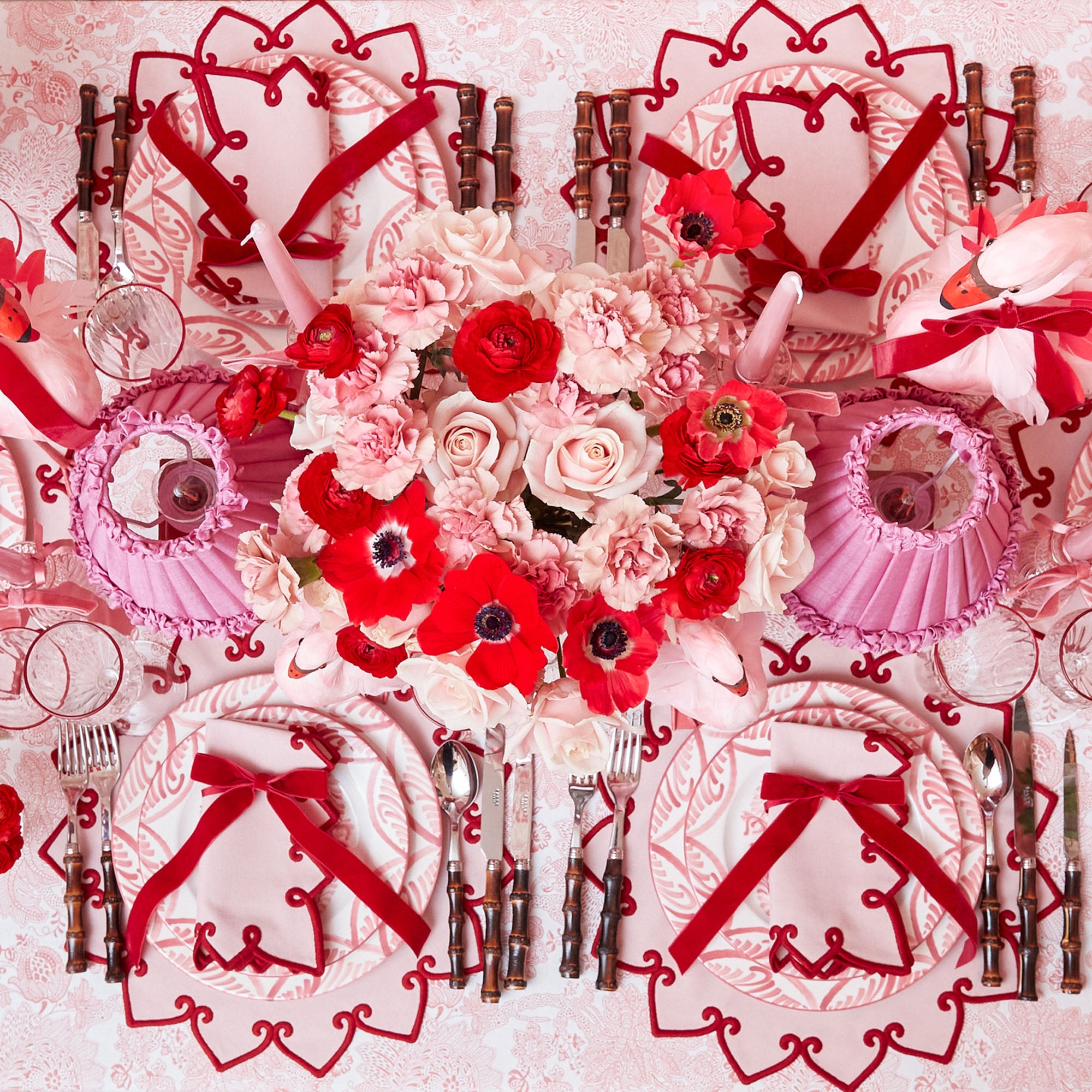 Angelique Pink Tablecloth