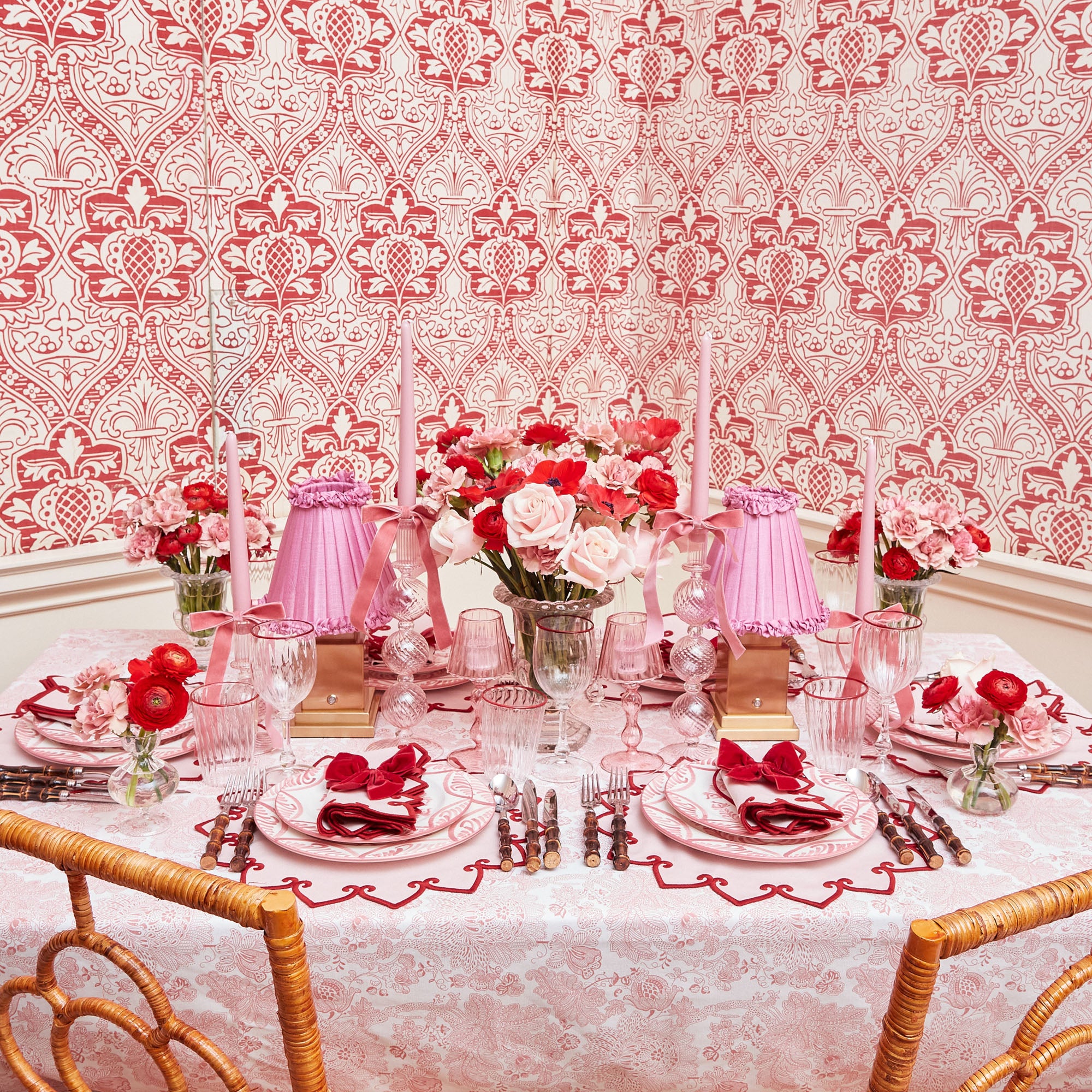 Angelique Pink Tablecloth