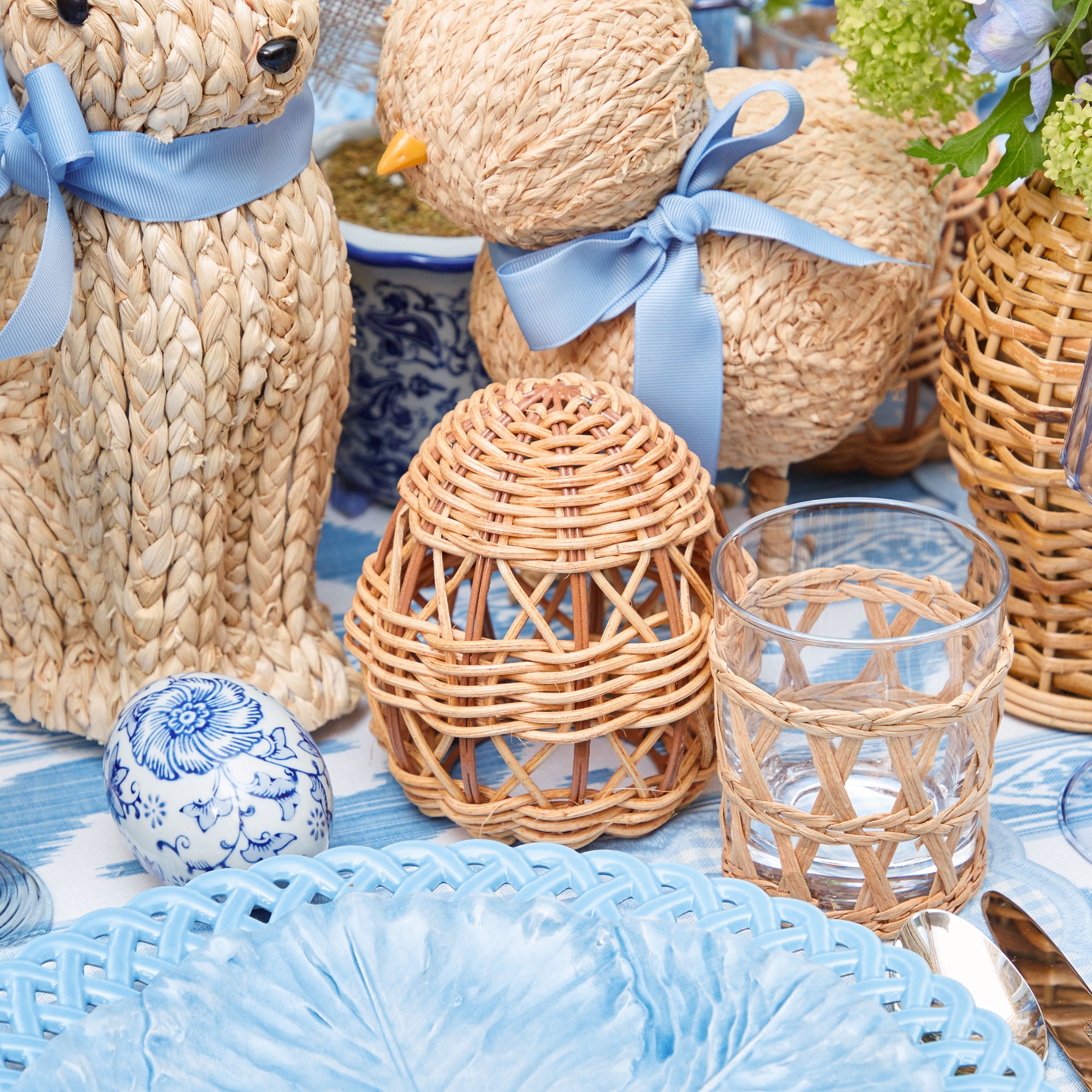 Small Rattan Woven Egg (Pair)