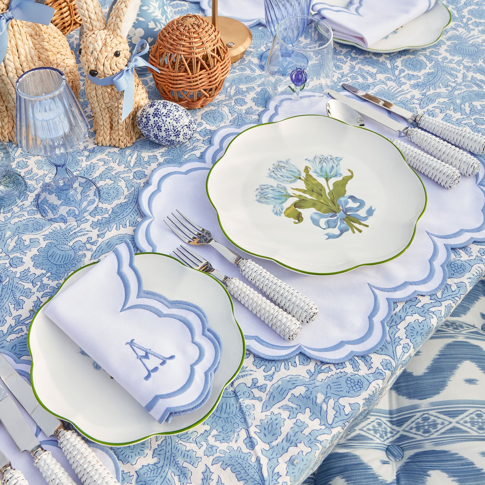 Serena White Placemats (Set of 4)