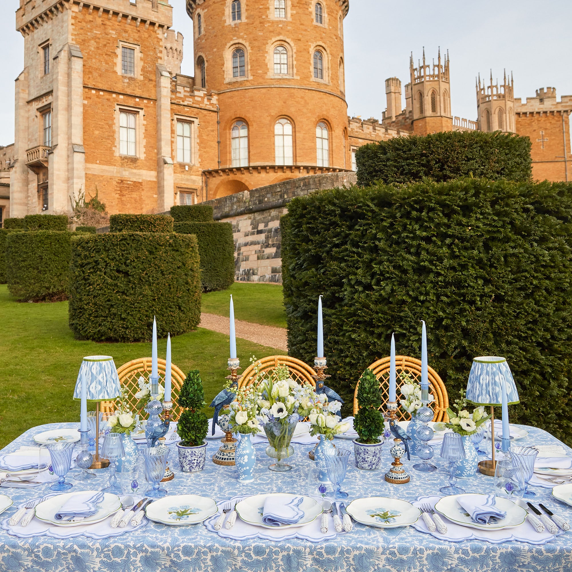 Azure Pheasant Tablecloth