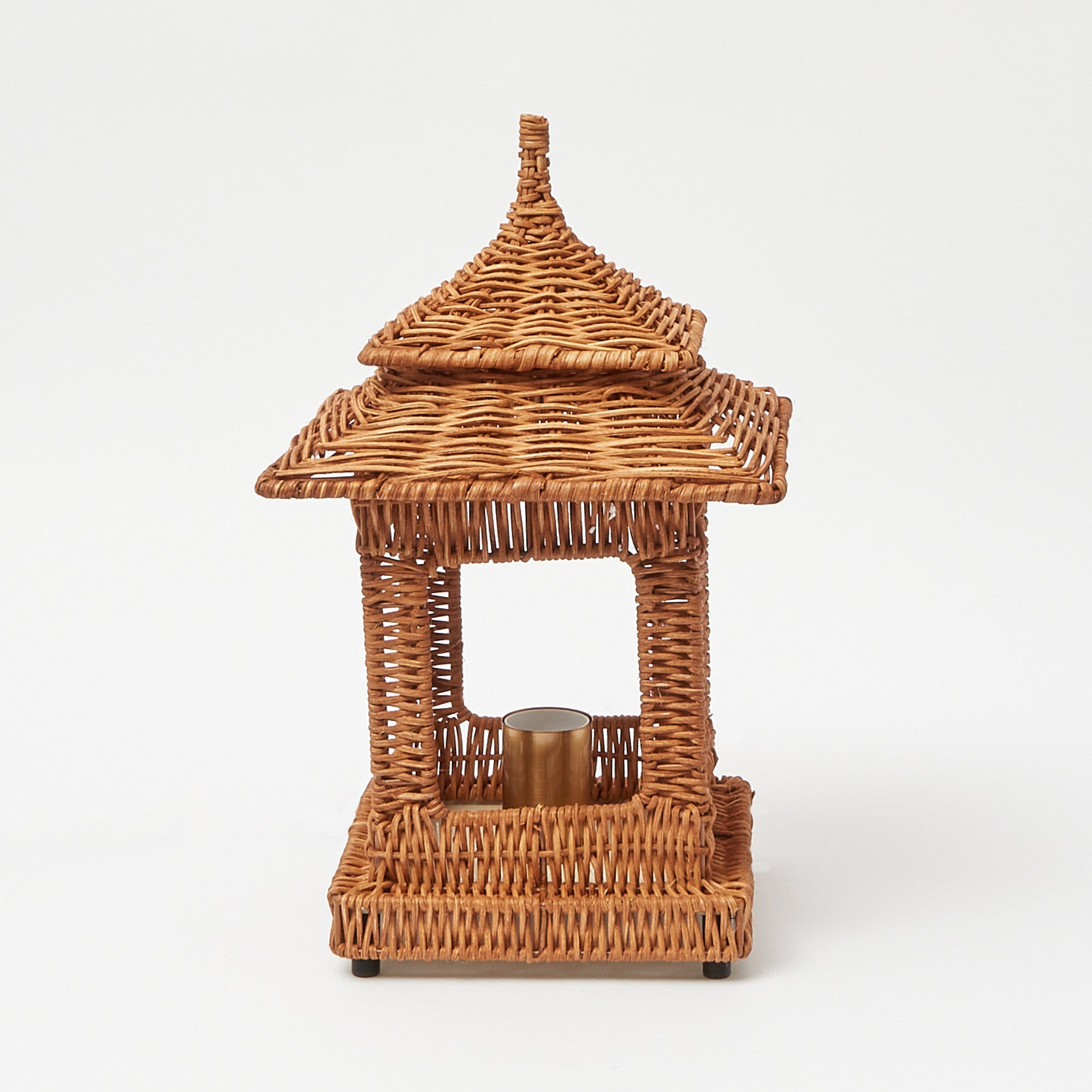 Rattan Pagoda Lamp