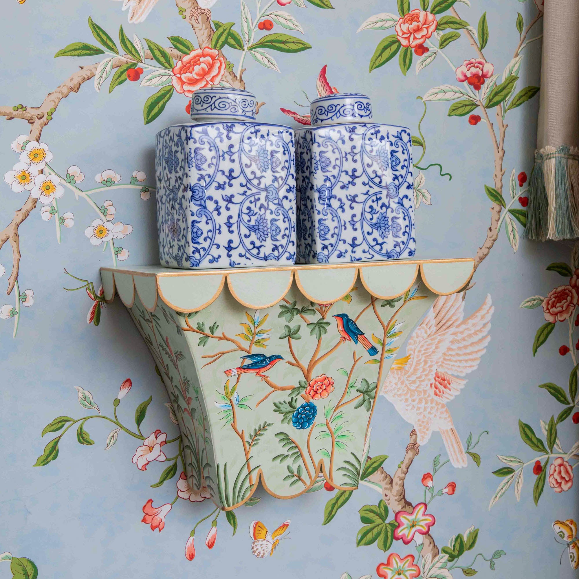 Chinoiserie Tole Wall Sconce