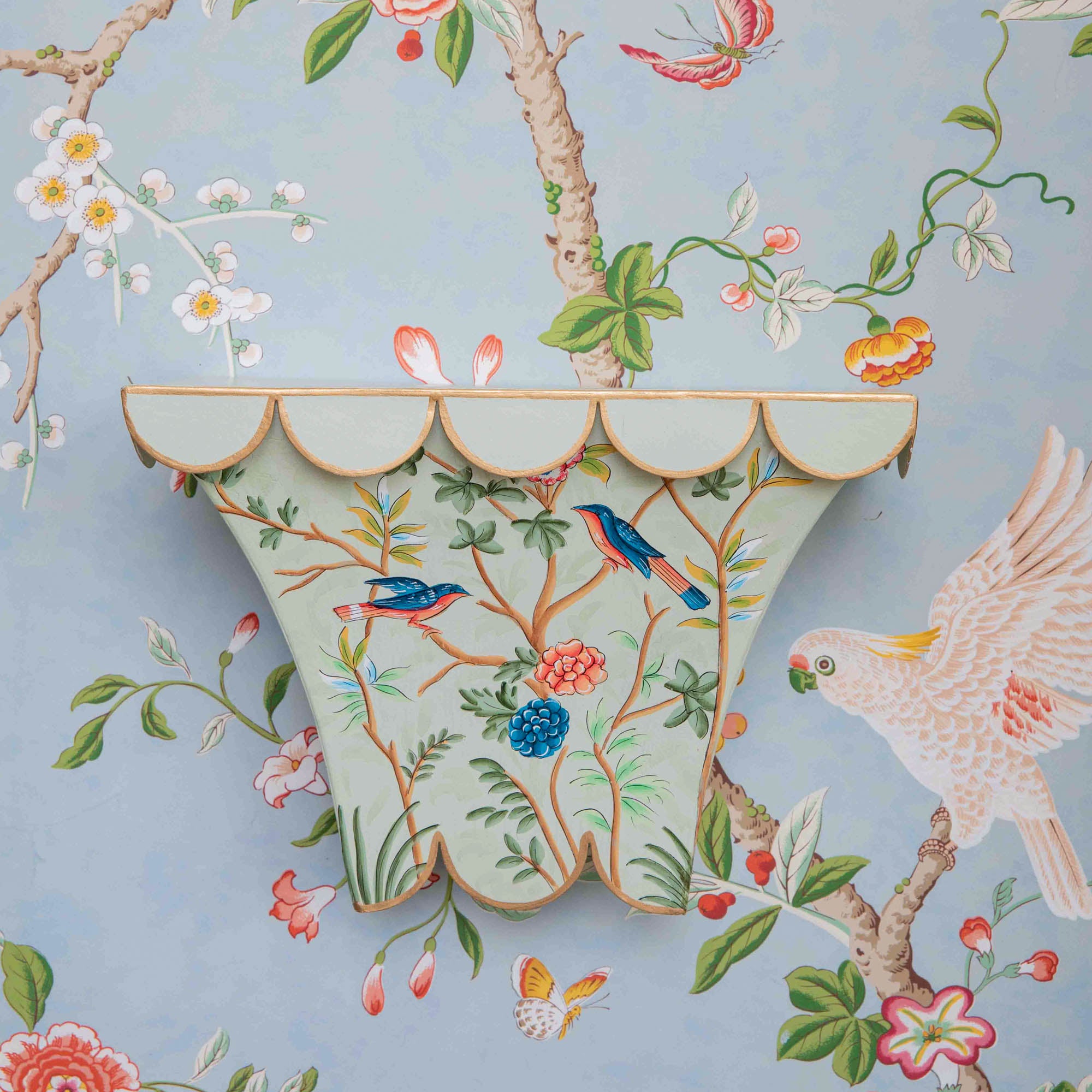 Chinoiserie Tole Wall Sconce