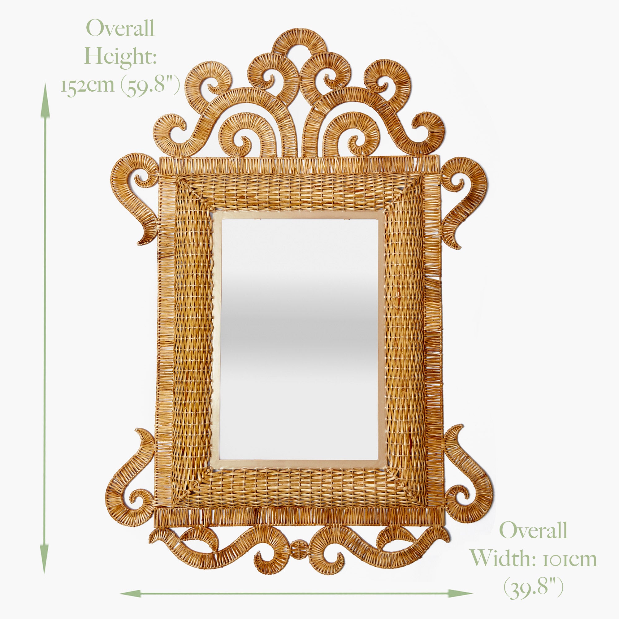 The Grand Rattan Mirror