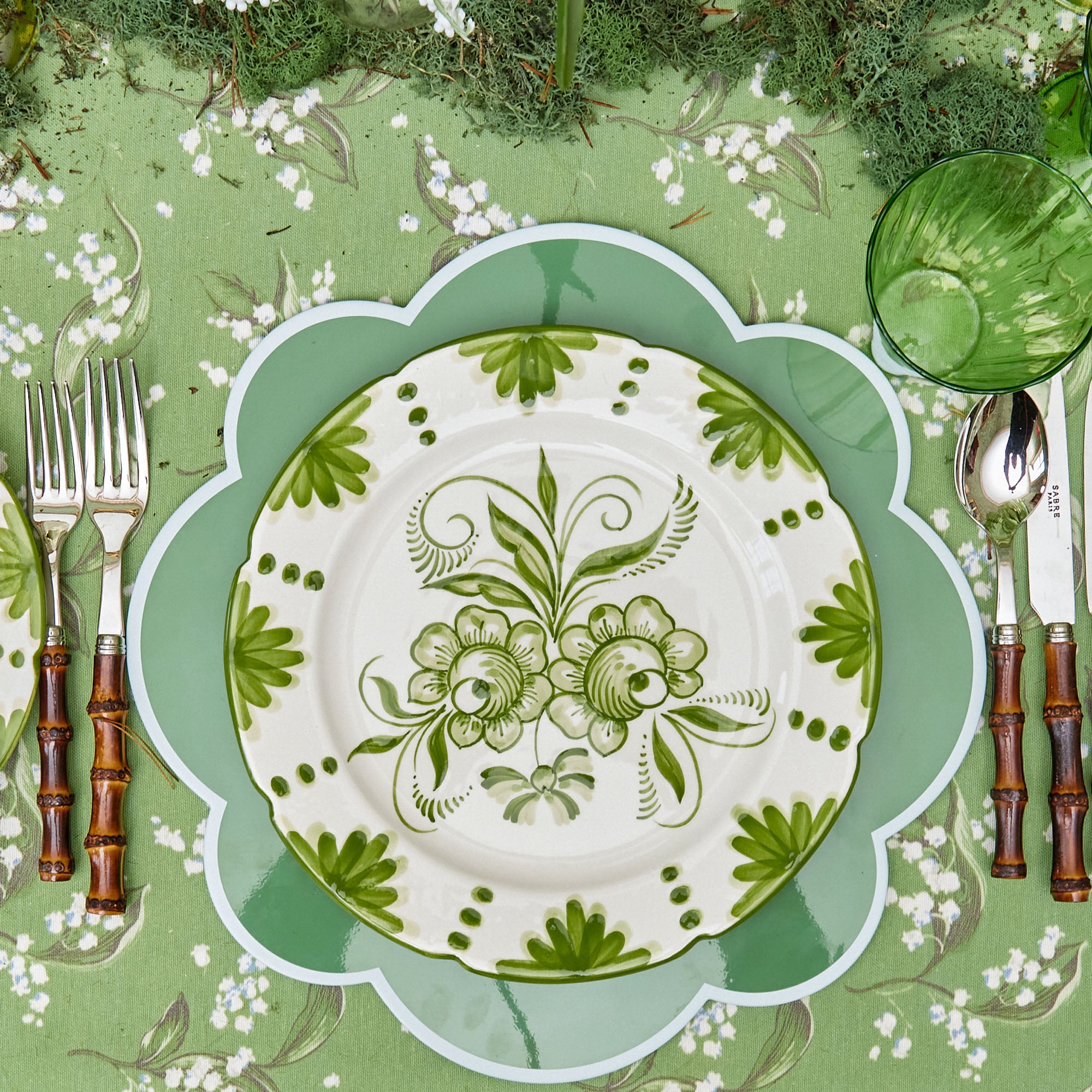 Seville Green Gardênia Dinner Plate