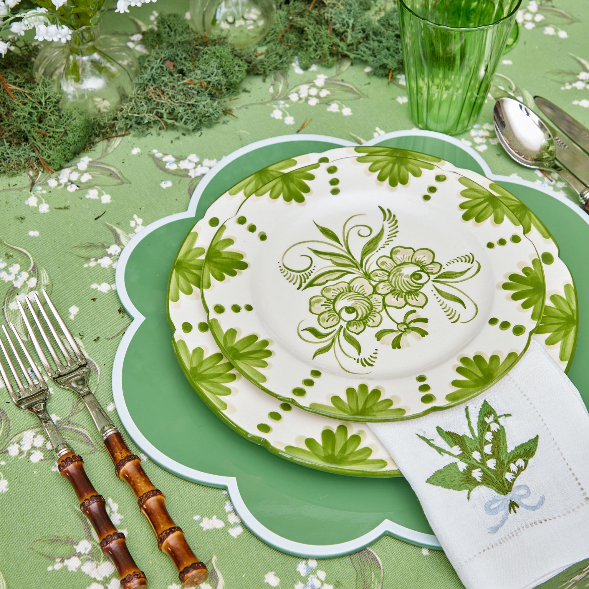 Seville Green Gardênia Dinner Plate