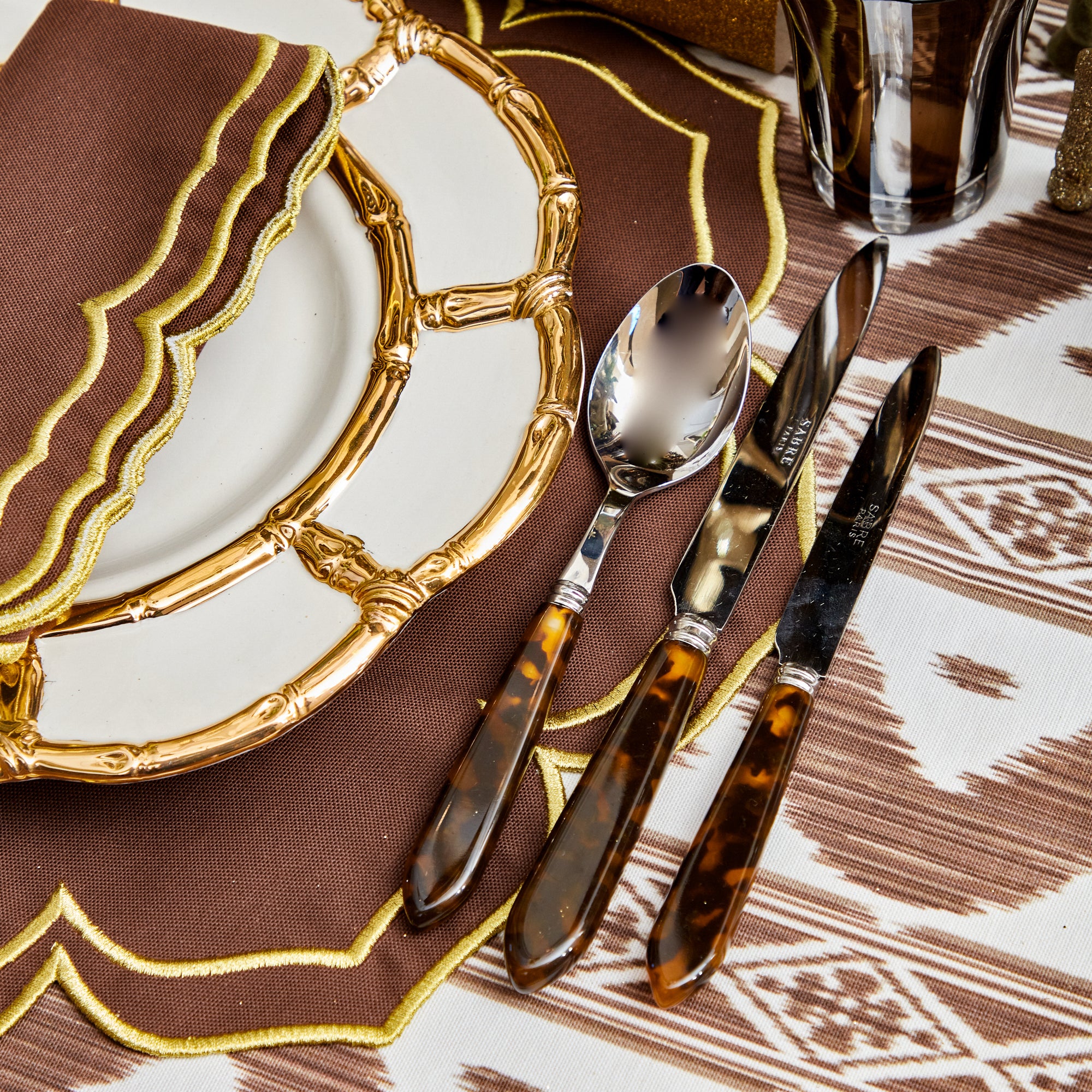 Tortoiseshell Cutlery (5 piece)