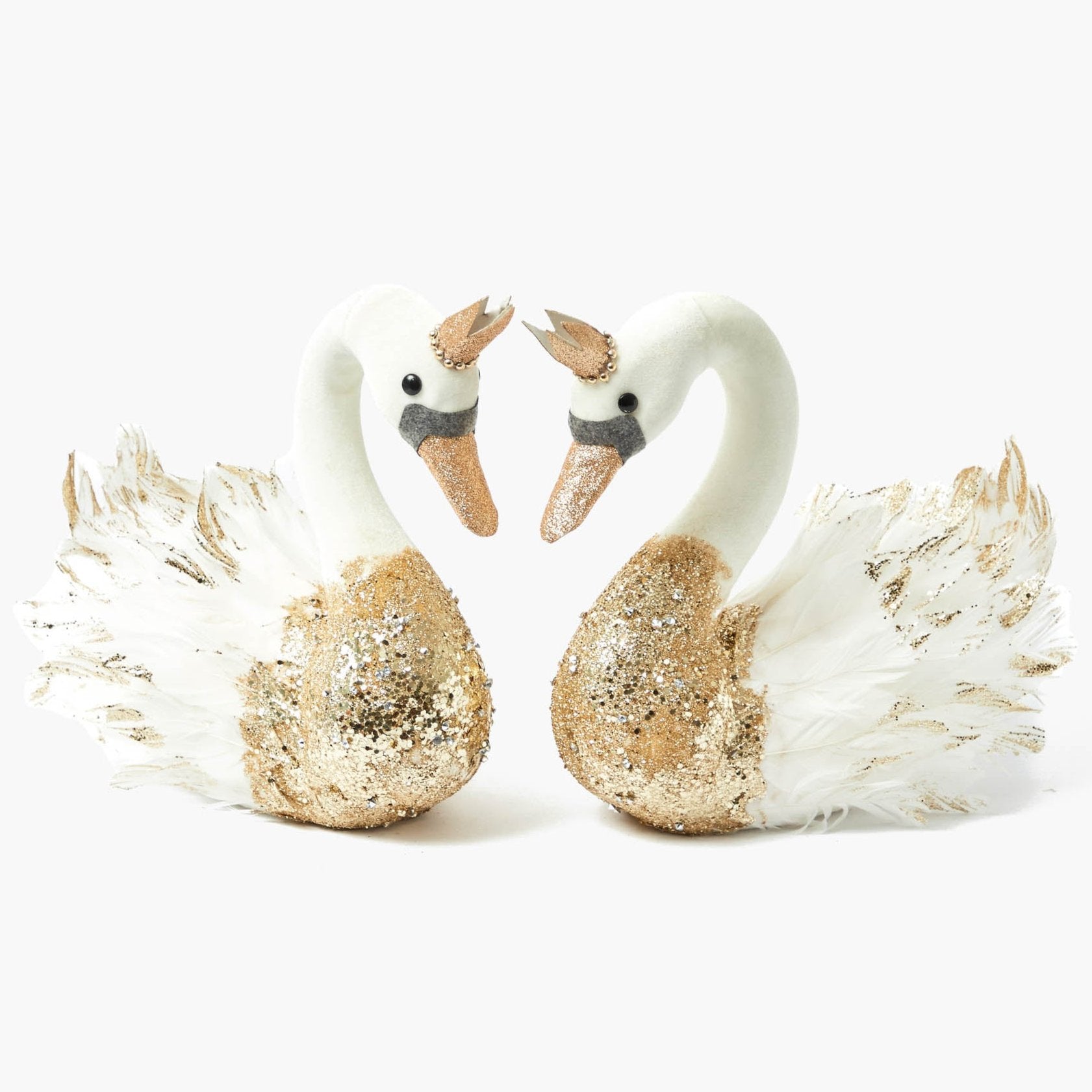 Giselle Glitter Swan (Pair)