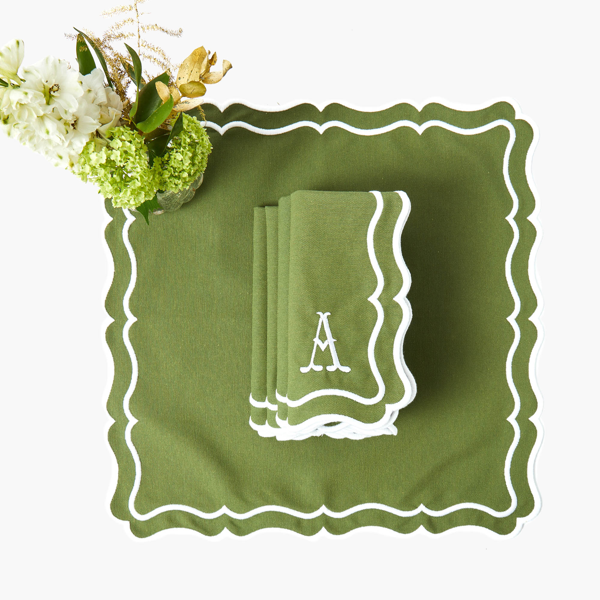 Katherine Green Napkins (Set of 4)