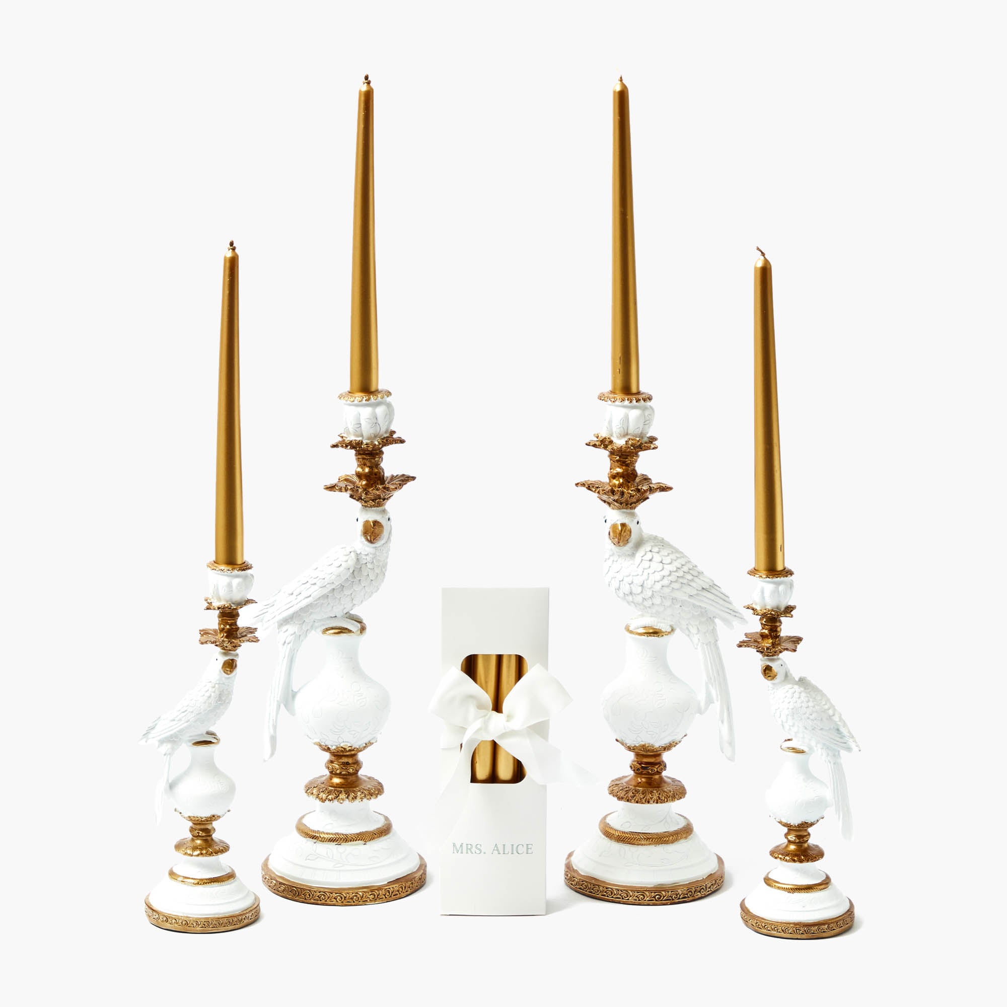 Deep Gold Candles (Set of 8)