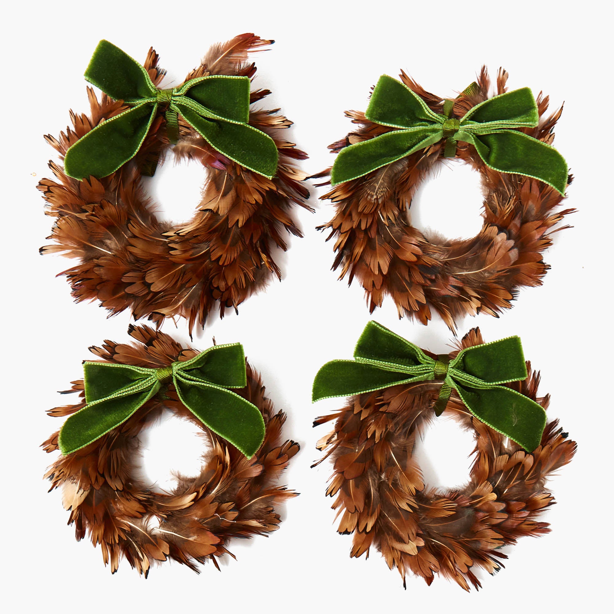 Feather Wreath (Set of 4)