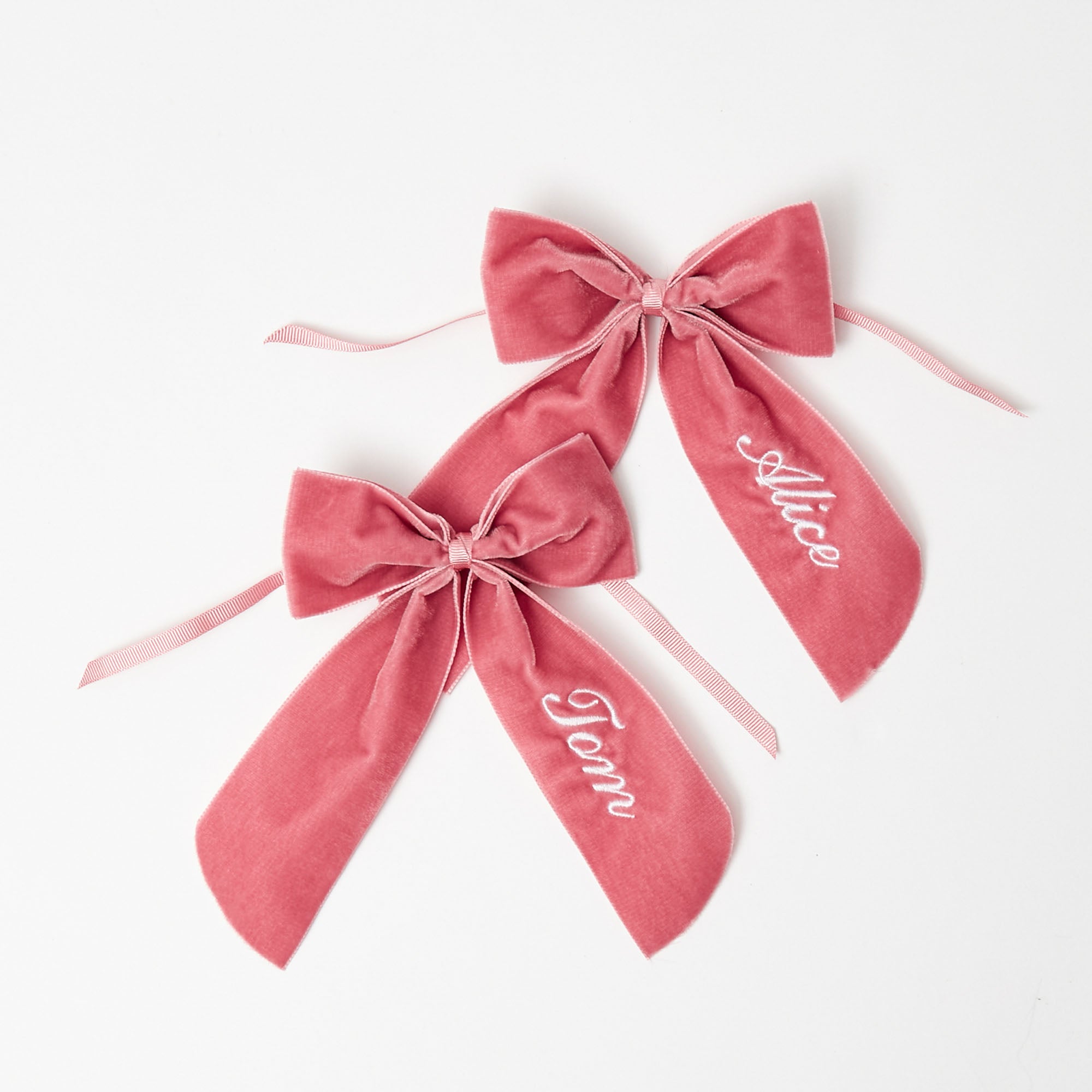 Personalisable Dusty Pink Bow