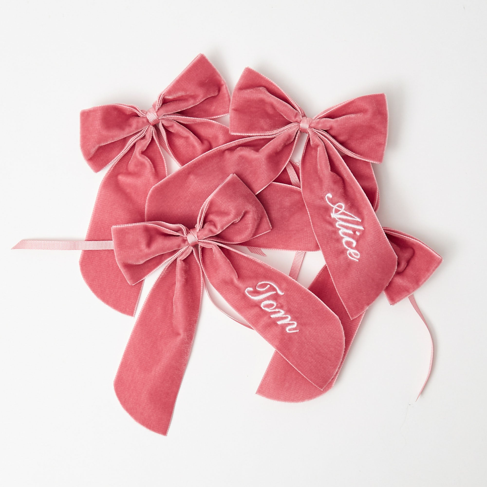 Personalisable Dusty Pink Bow