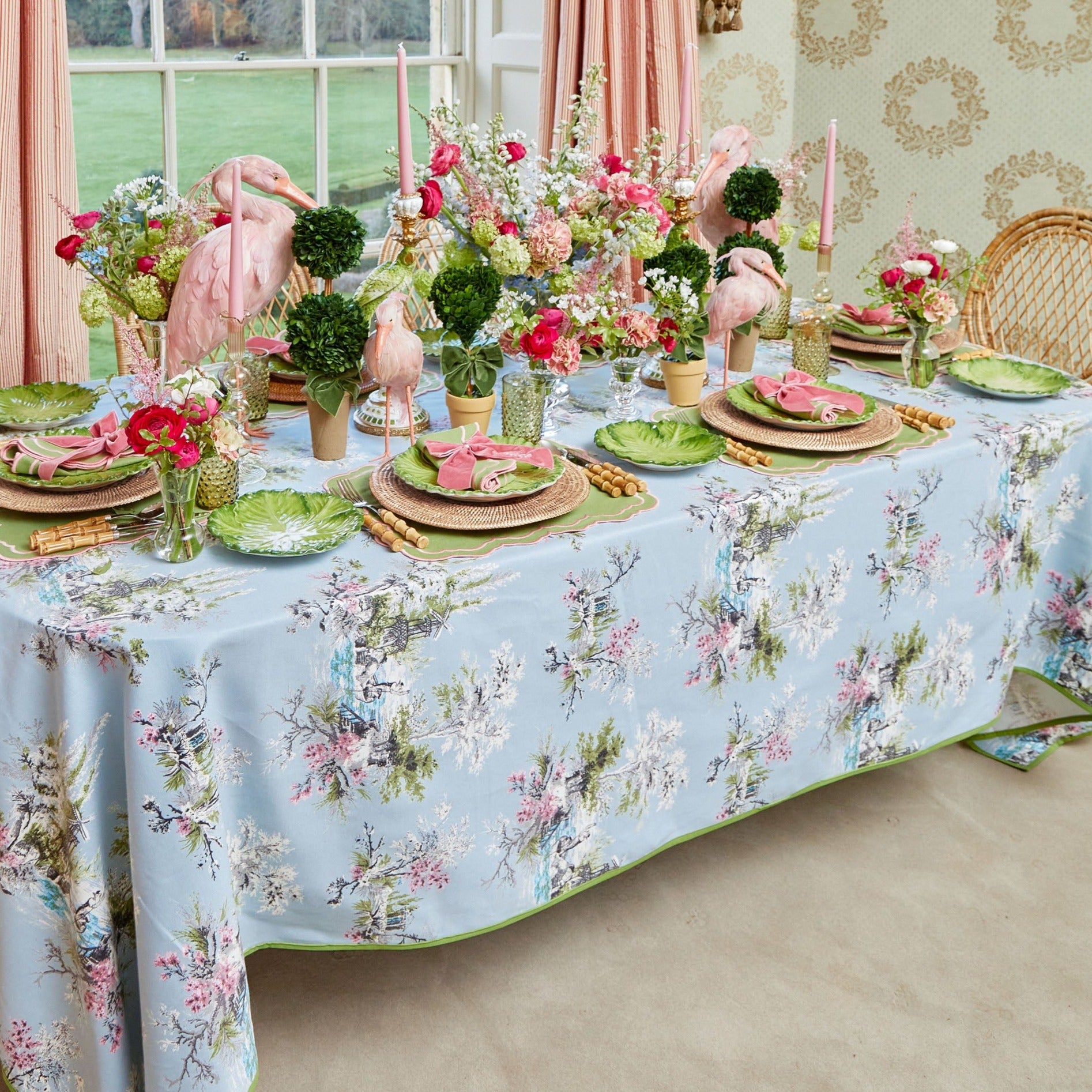 Blue Windsong Tablecloth