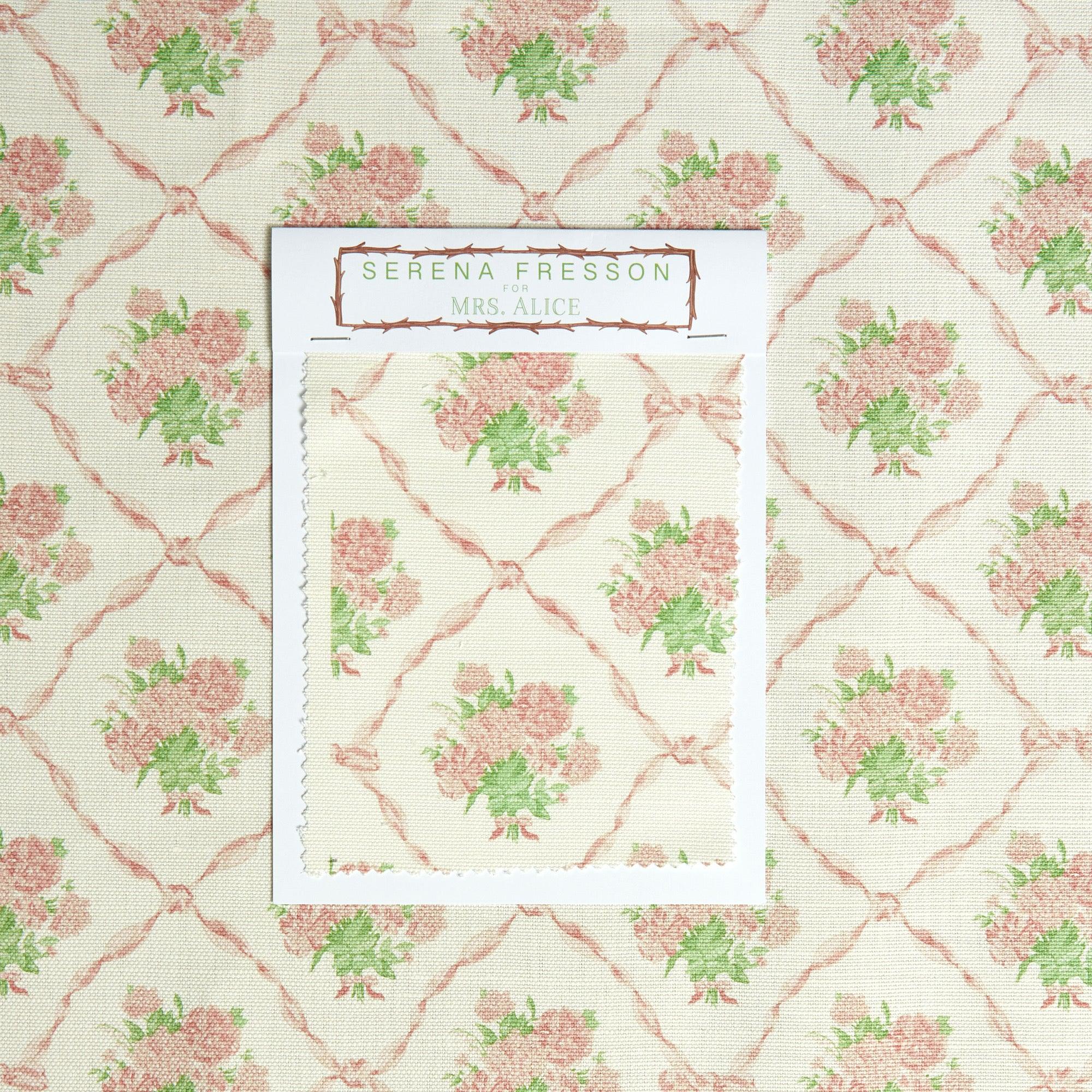 Alice's Bouquet Fabric (Pink) - Mrs. Alice