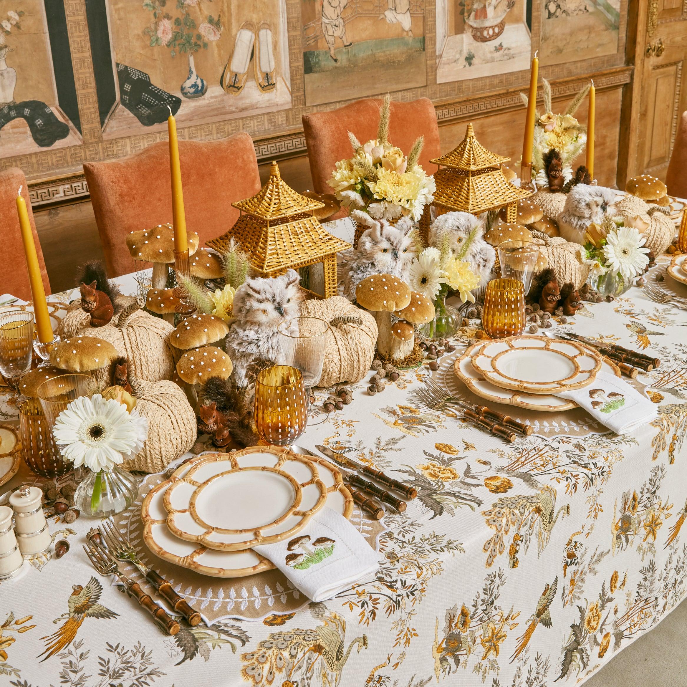 Embrace autumnal vibes with the Autumn Fields Tablecloth.