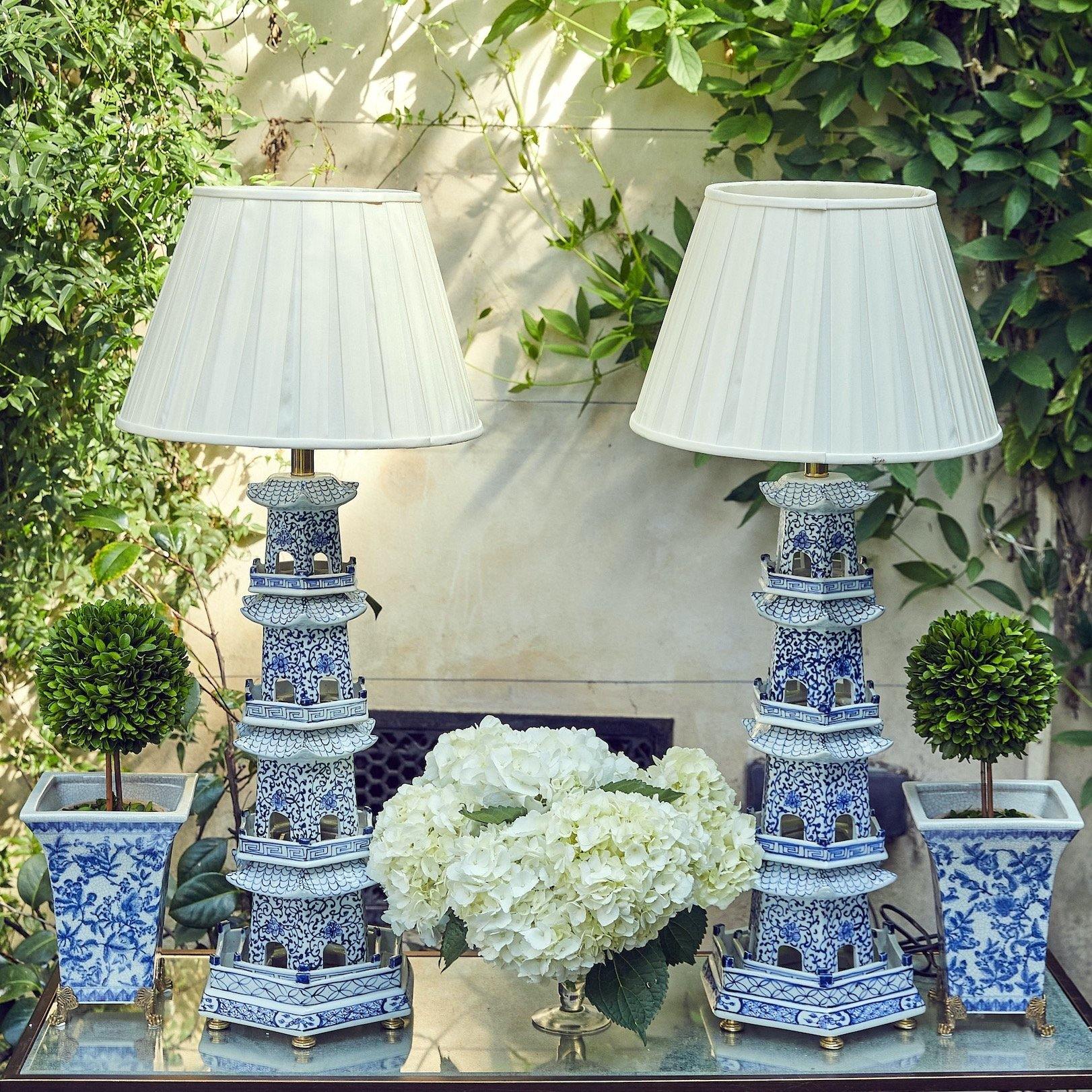 Blue & White Chinoiserie Planter - Mrs. Alice