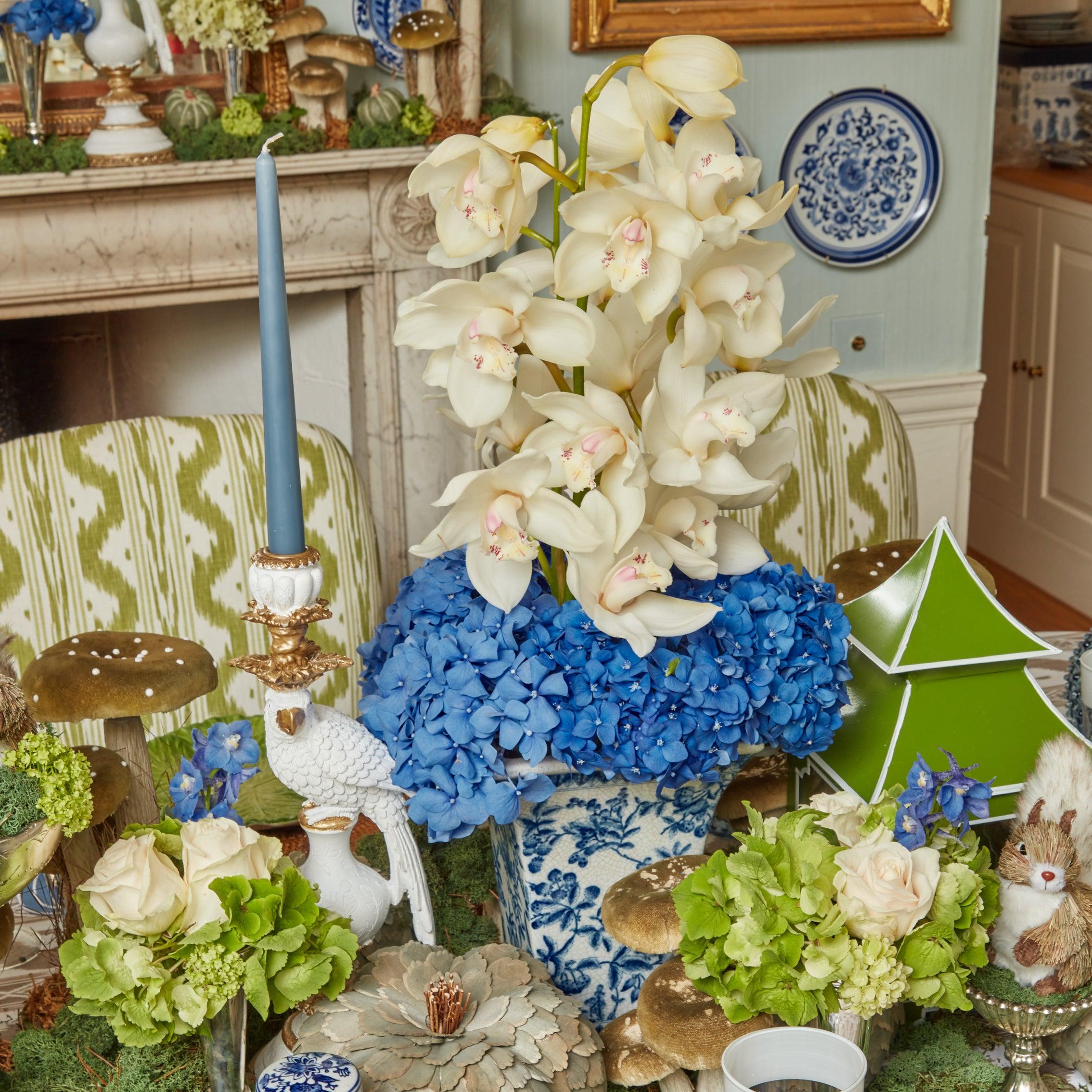 Blue & White Chinoiserie Planter - Mrs. Alice