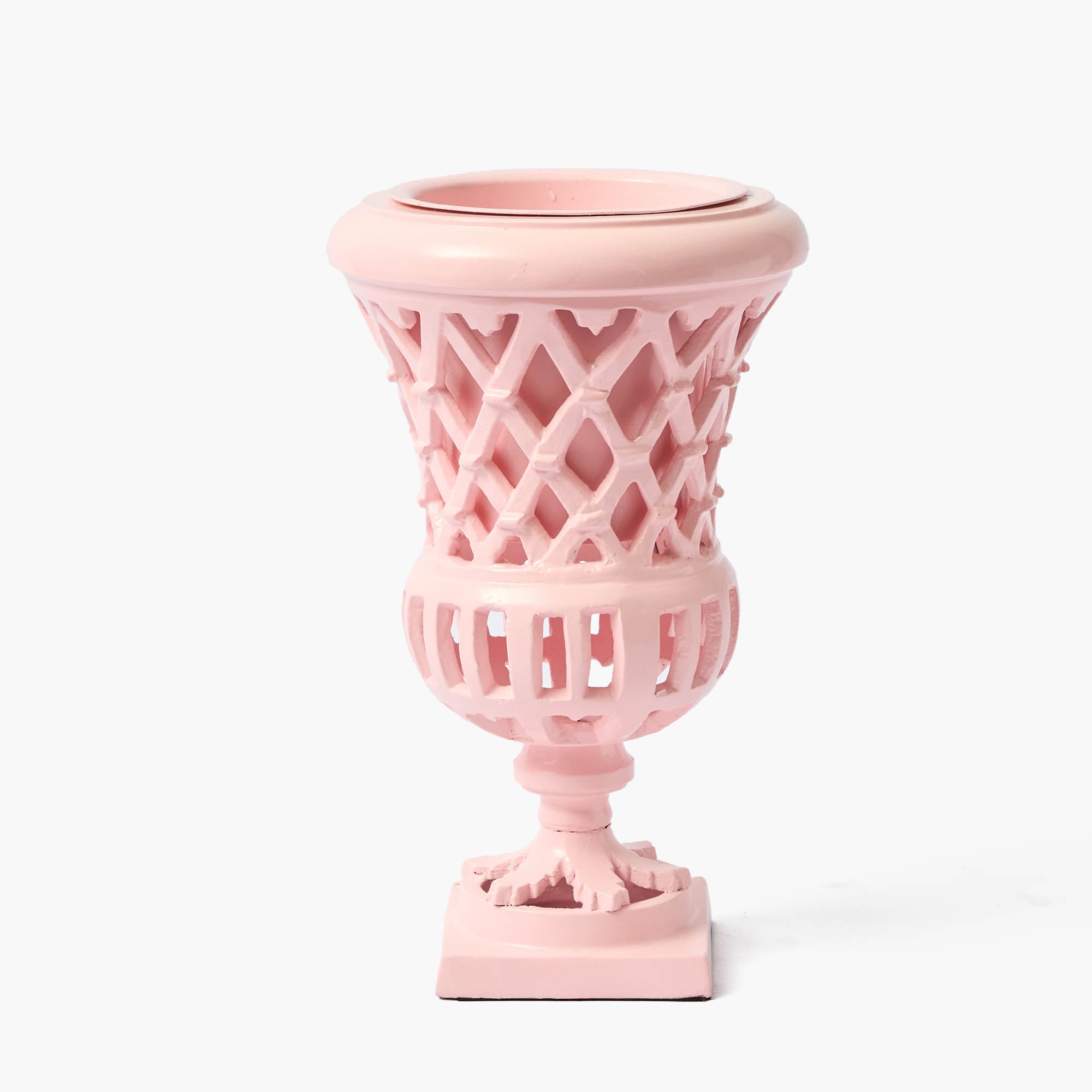 Small Adelaide Pink Lattice Urn