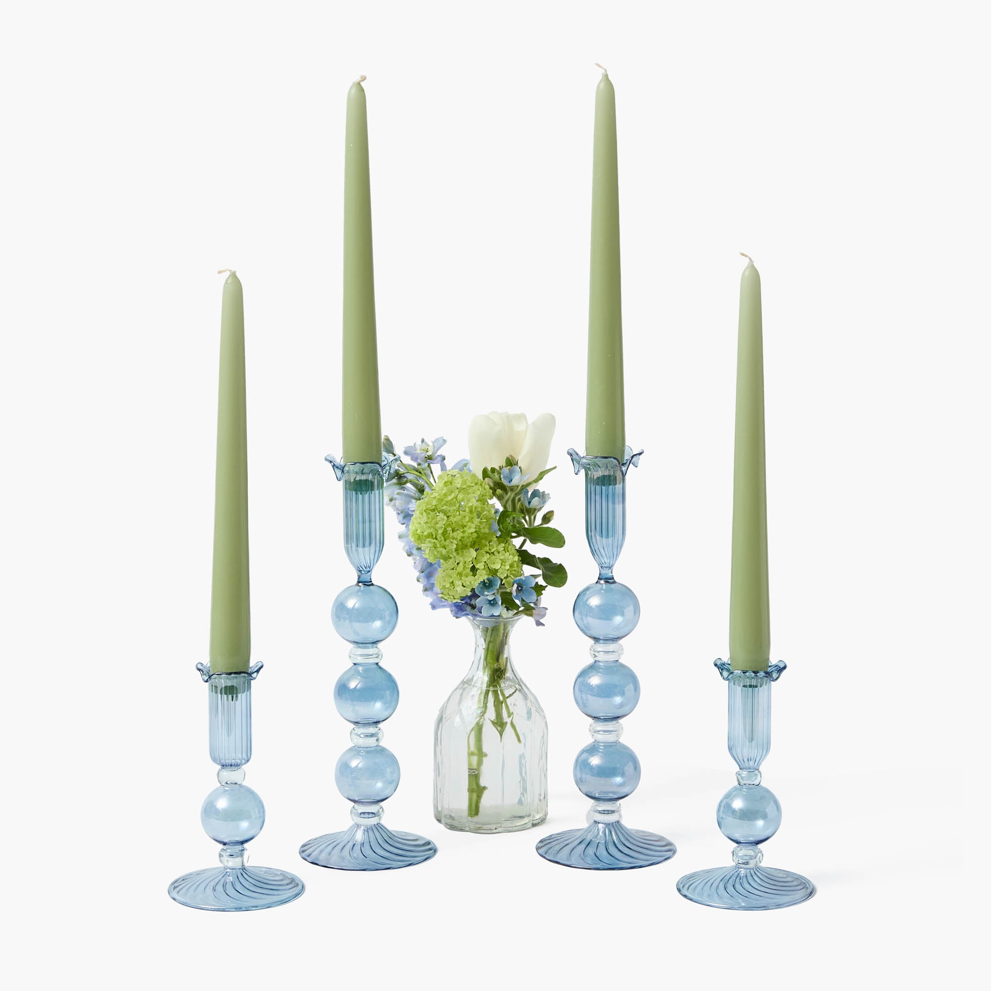 Spring Green Candles (Set of 8)