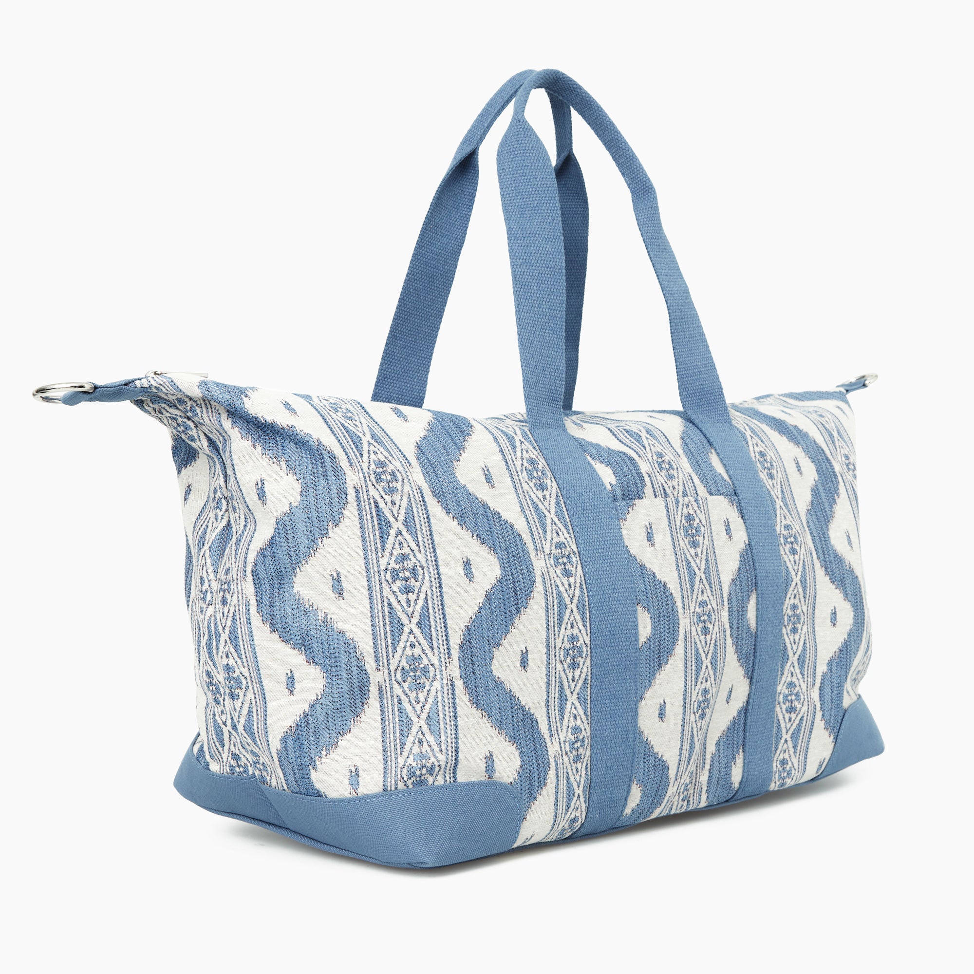 Blue Ikat Travel Bag