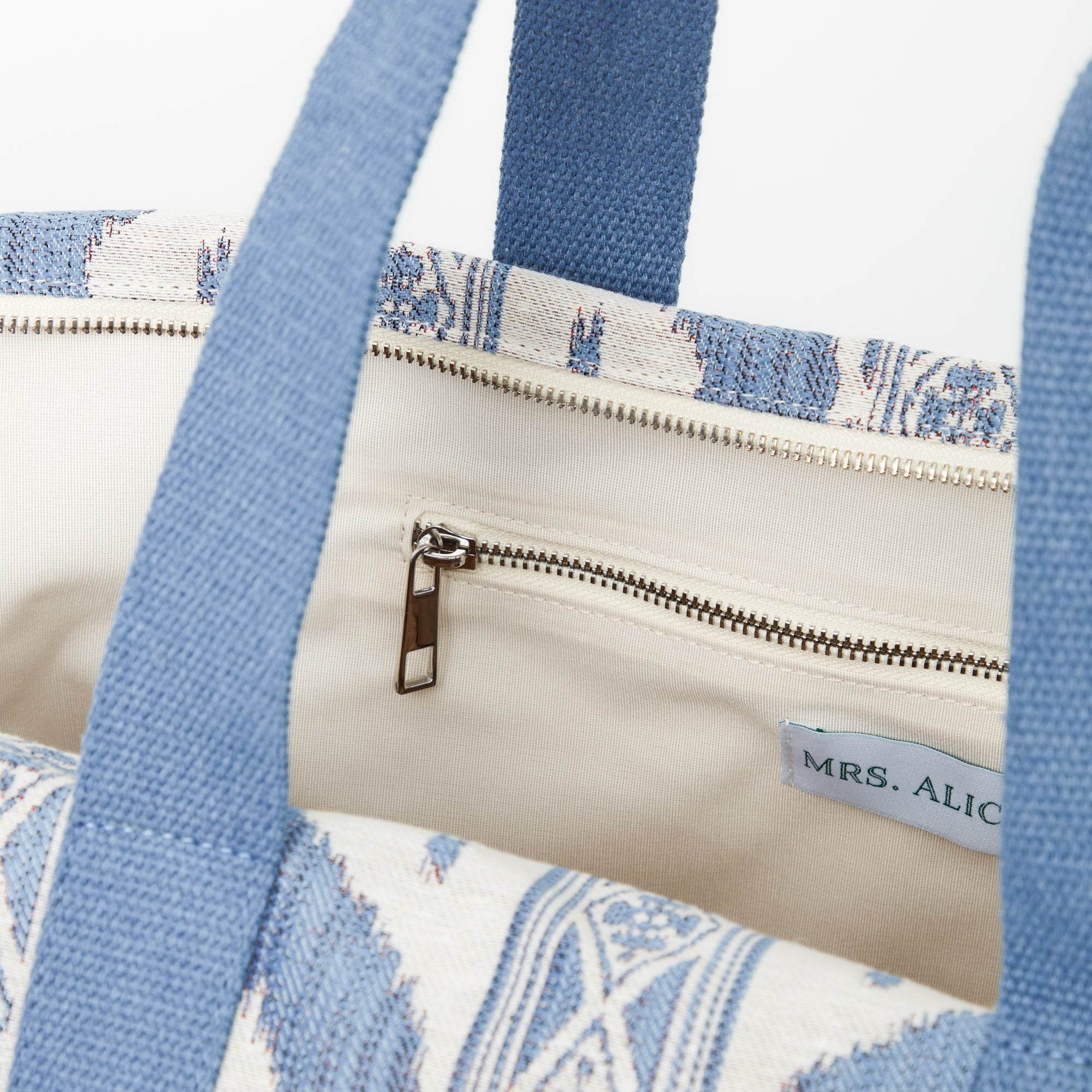 Blue Ikat Travel Bag