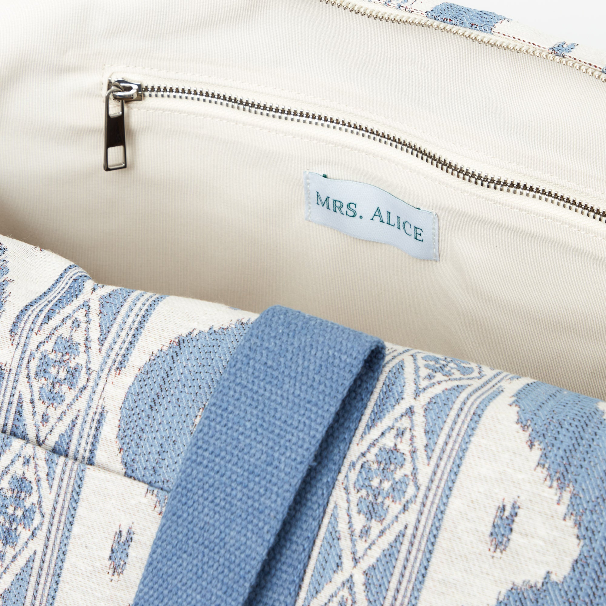 Blue Ikat Travel Bag