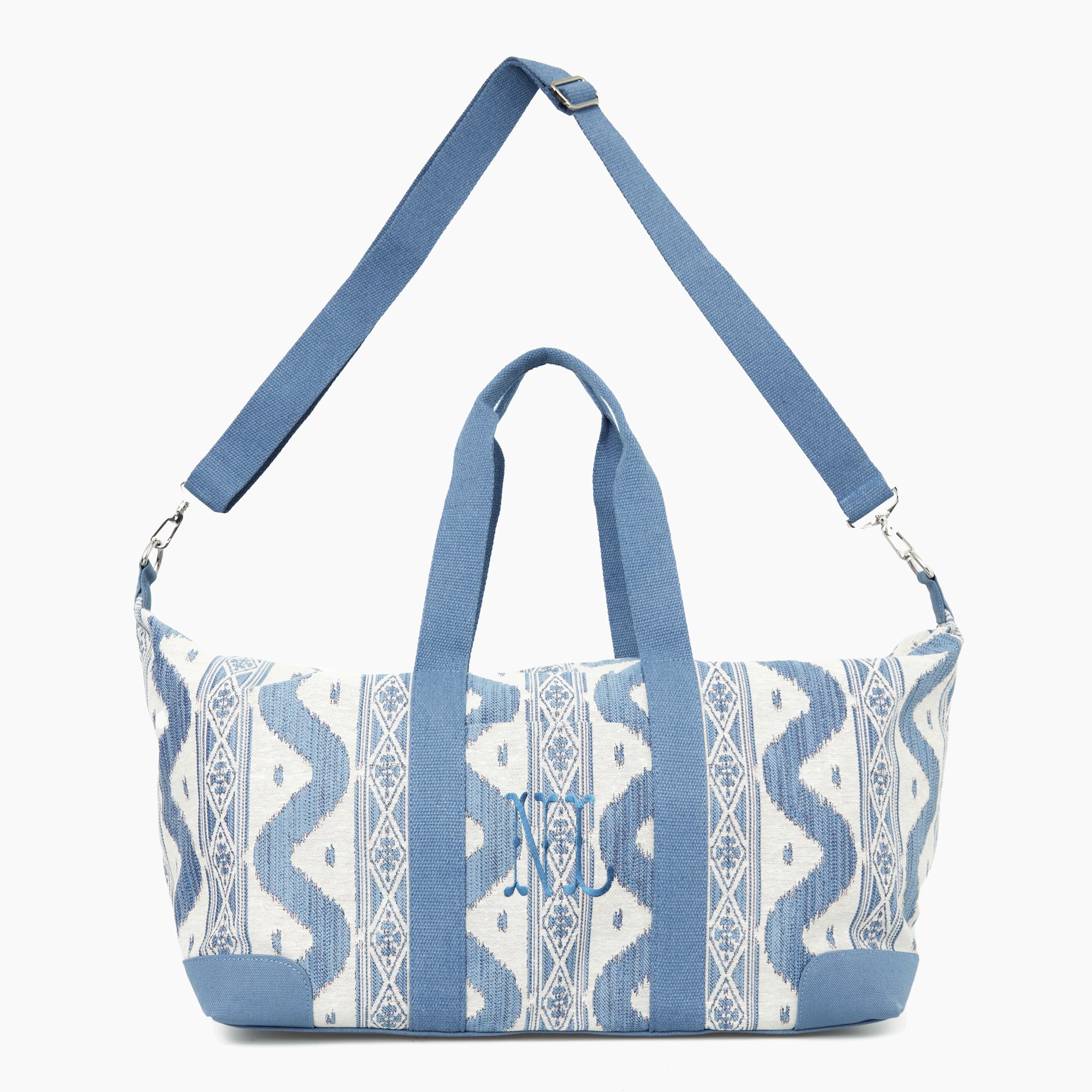 Blue Ikat Travel Bag