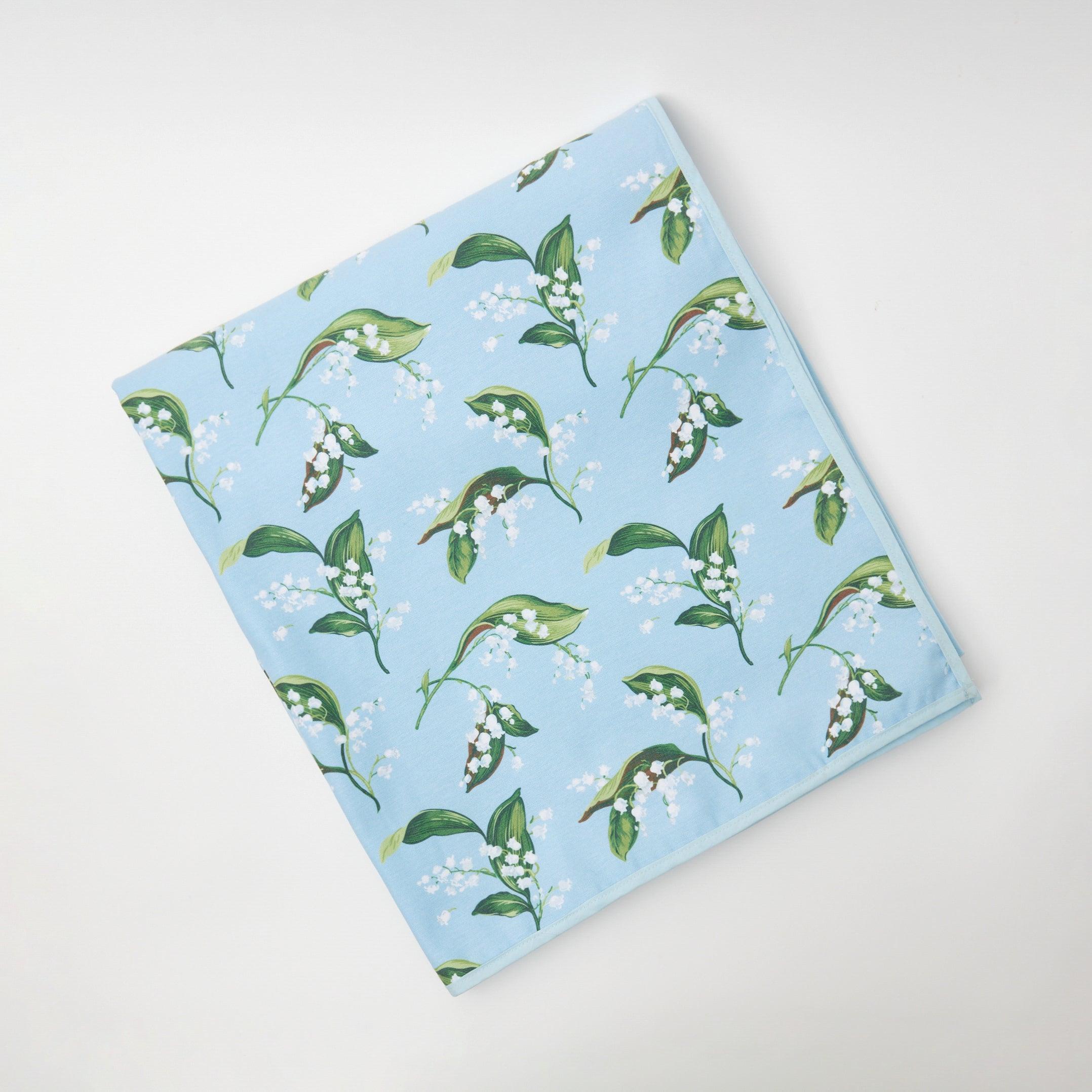 Blue Lily of the Valley Tablecloth - Mrs. Alice