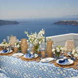 Blue Pavilion Trellis Tablecloth