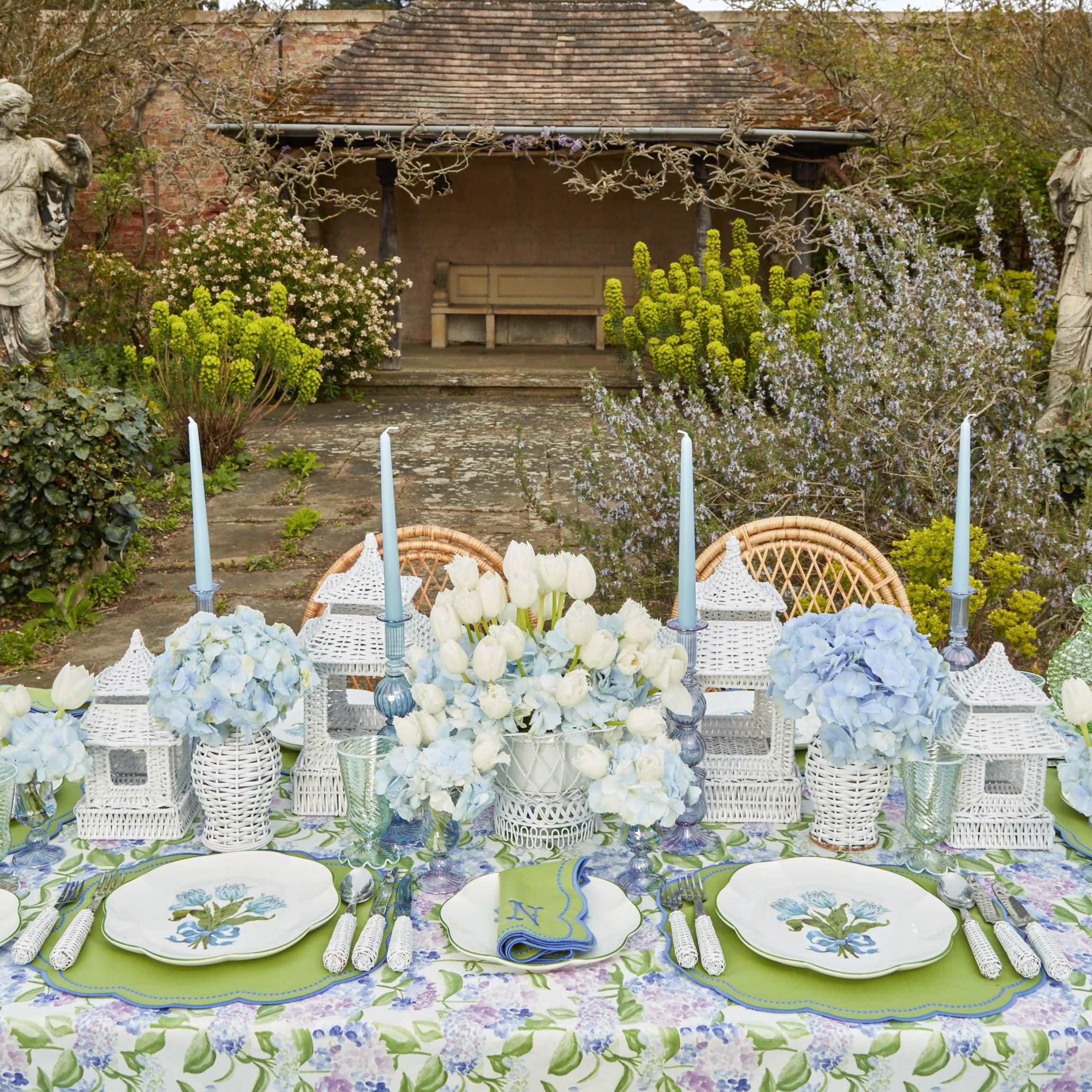 Blue Tulip Dinner Plate - Mrs. Alice