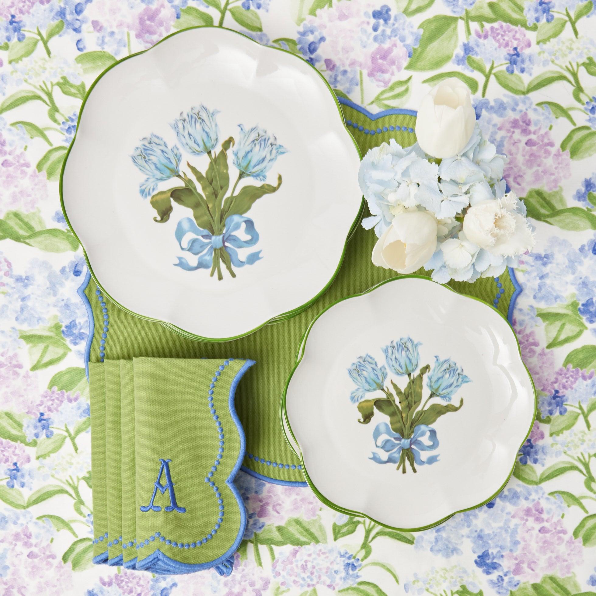 Blue Tulip Starter Plate - Mrs. Alice