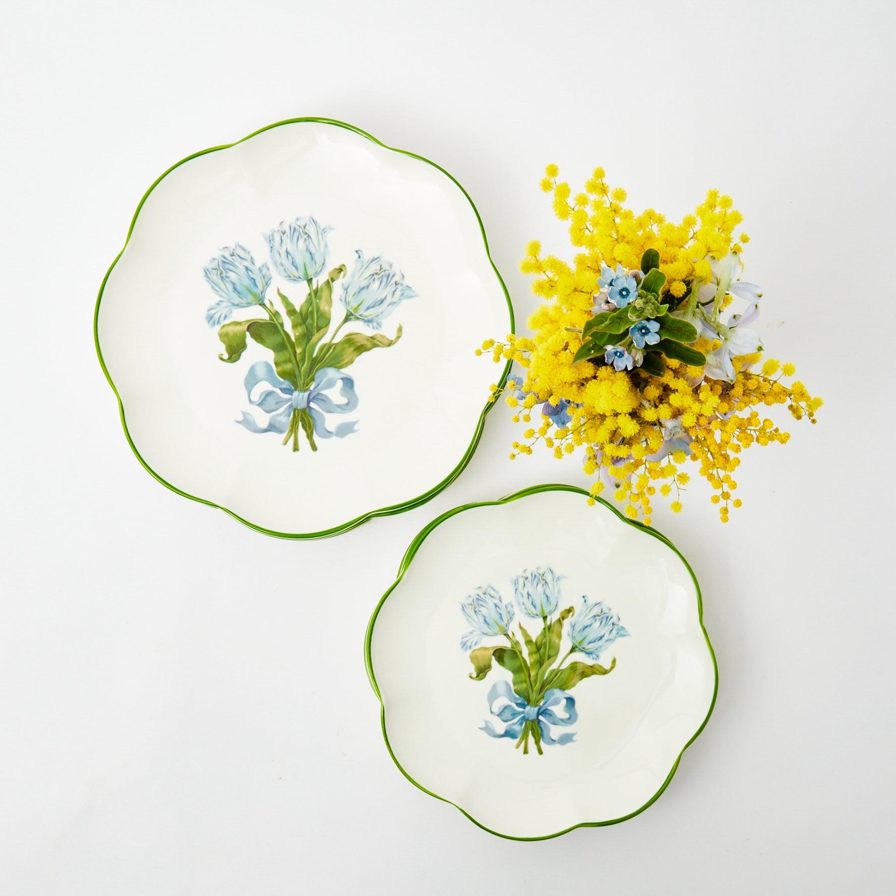 Blue Tulip Starter Plate - Mrs. Alice