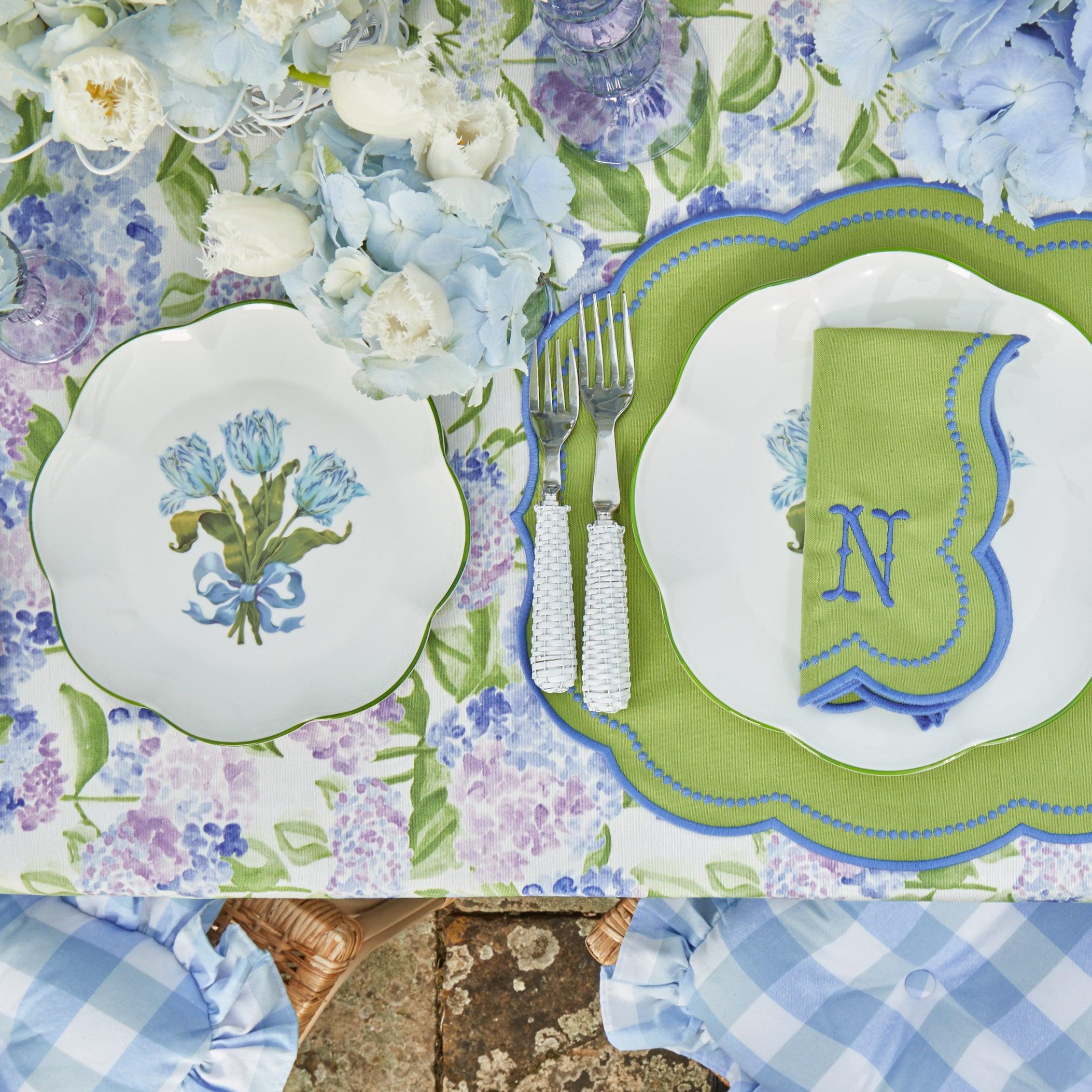 Blue Tulip Starter Plate - Mrs. Alice